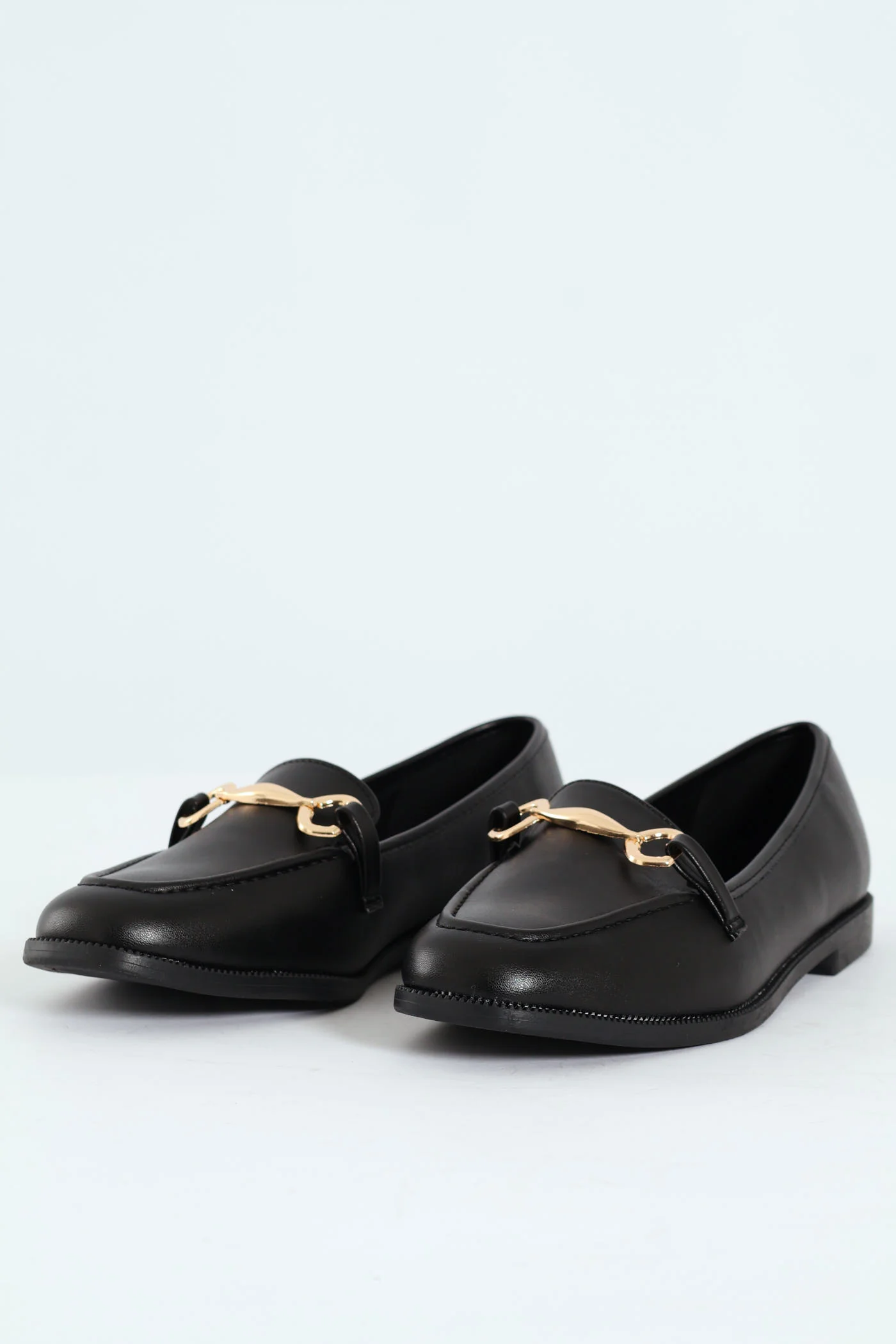 Loafer With Shaped Bar Trim - Black - Image 2