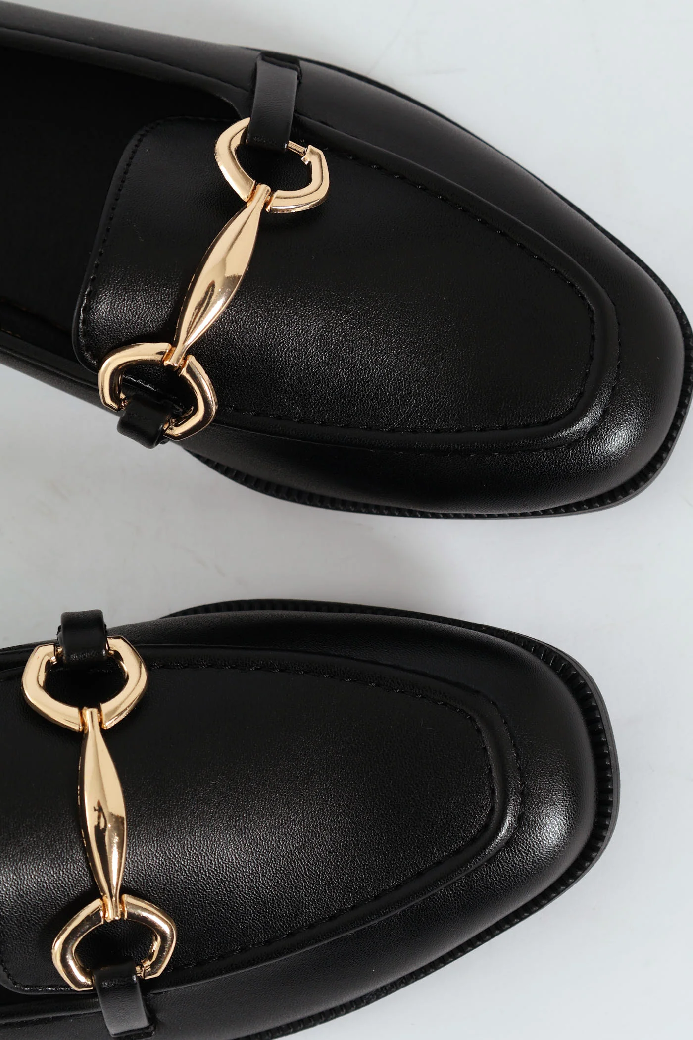 Loafer With Shaped Bar Trim - Black - Image 5