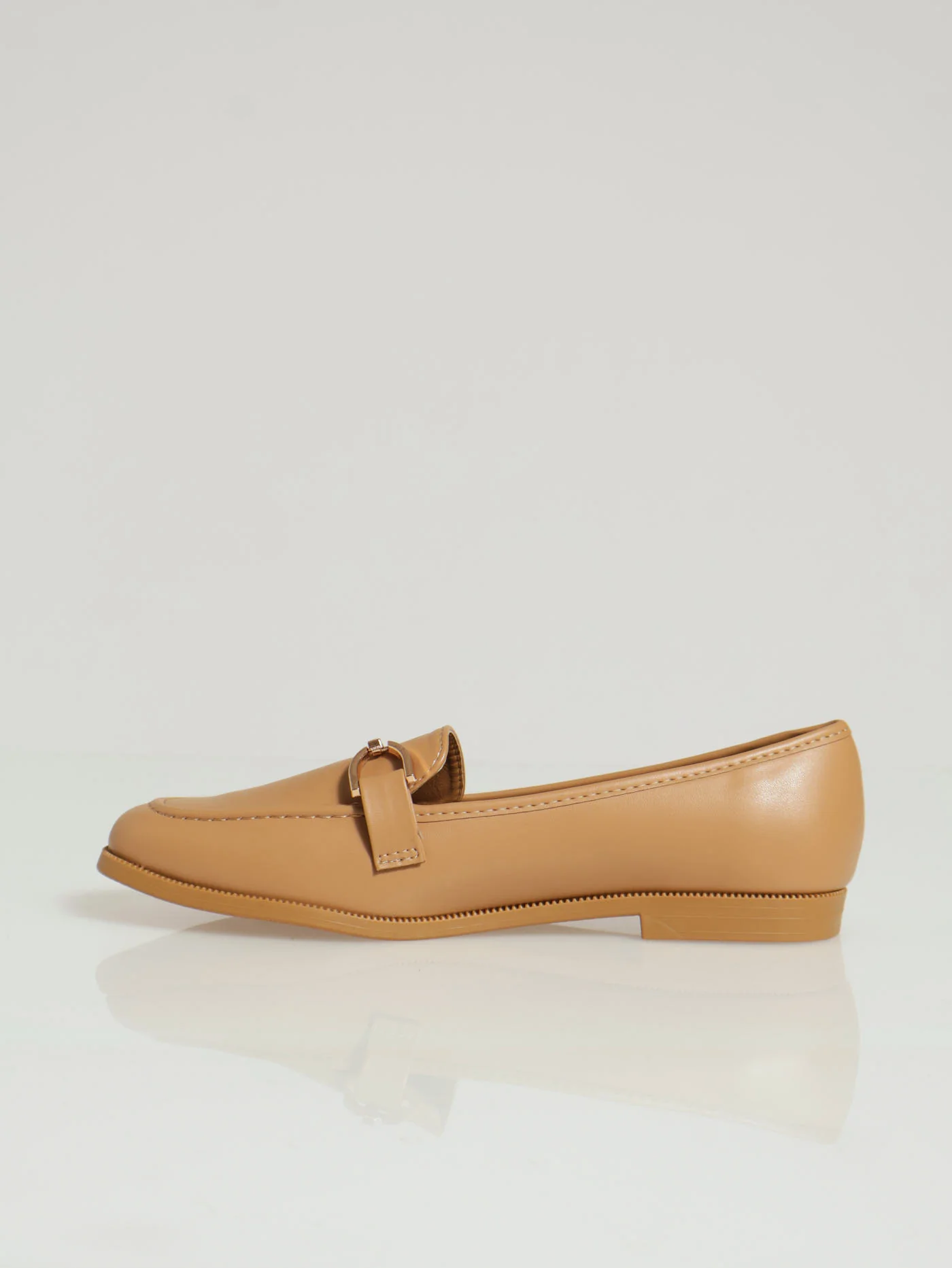 Loafer With Trim - Tan - Image 2