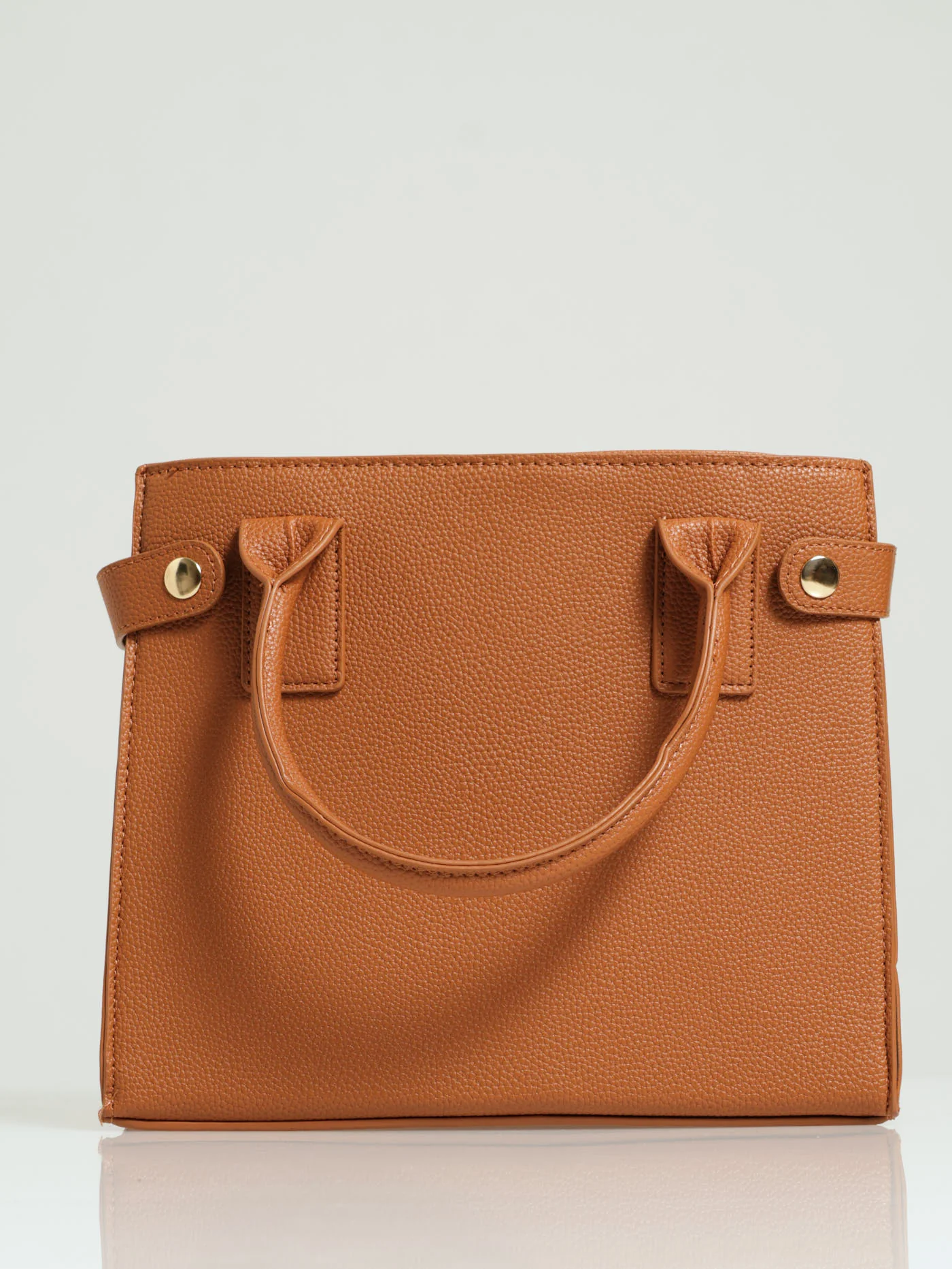 Lock & Chain Tote Bag - Tan - Image 3