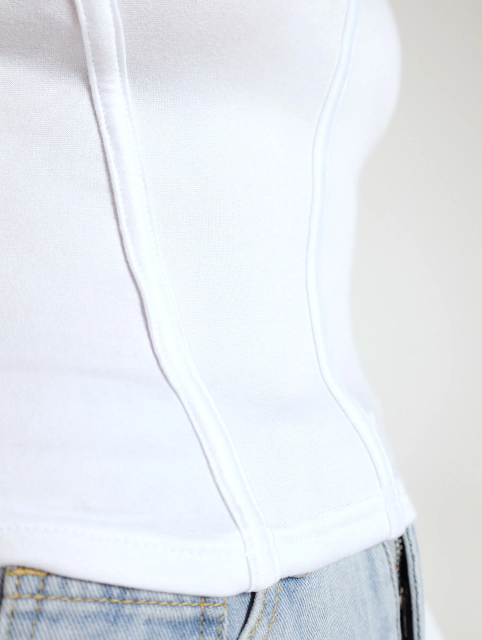 Long Sleeve Corset Top - Image 4