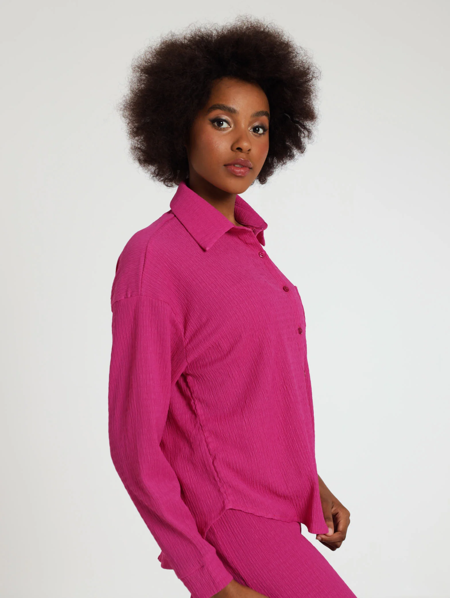 Long Sleeve Crinkle Shirt - Image 3