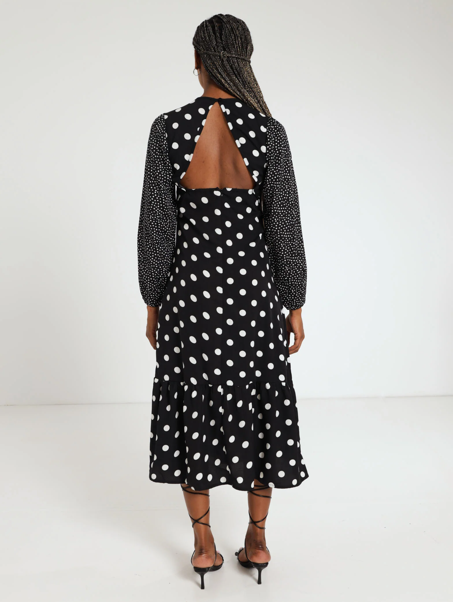 Long Sleeve Fashion Dress Ruffle Spot - Image 3
