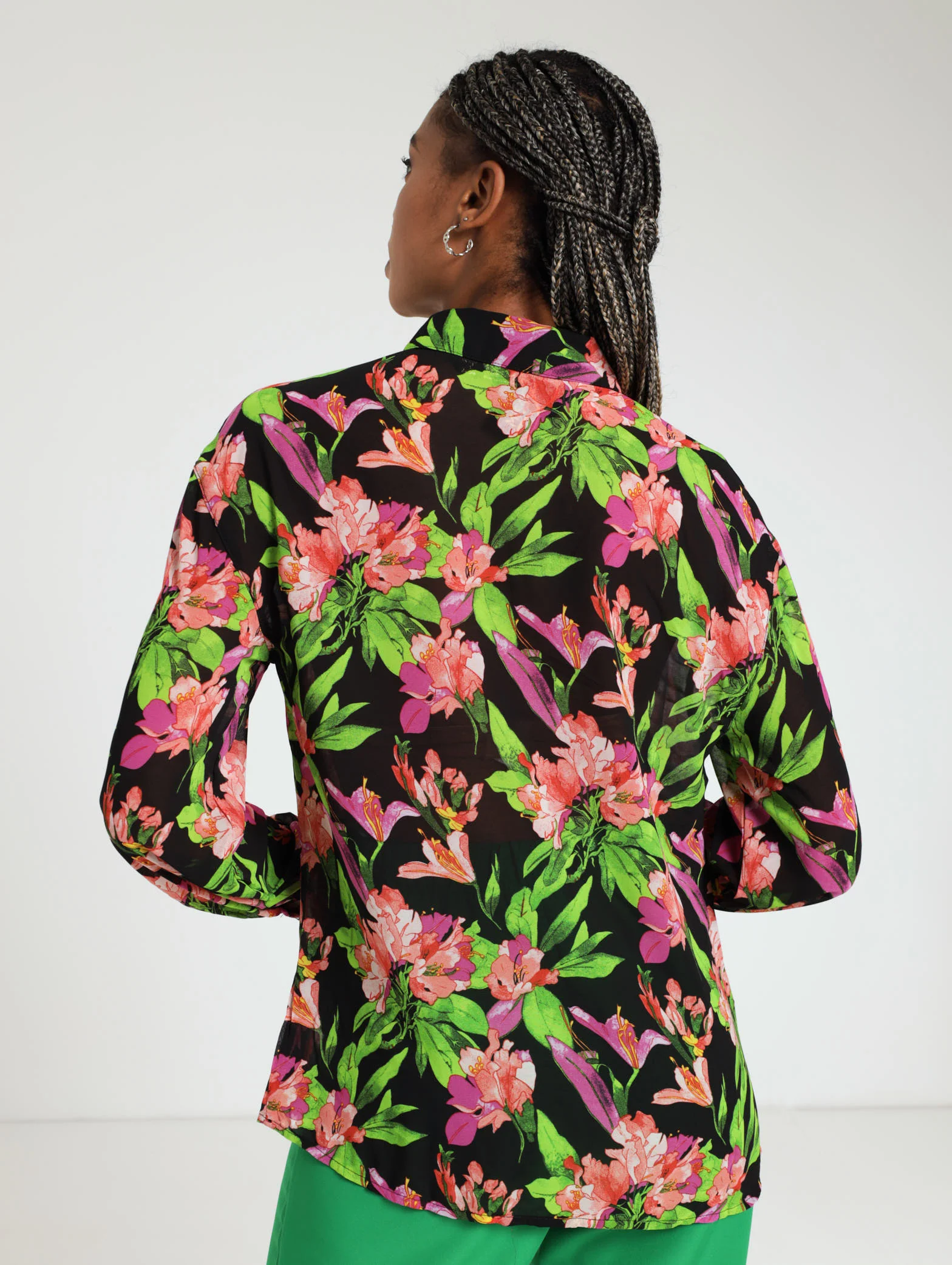 Long Sleeve Floral Shirt - Image 3