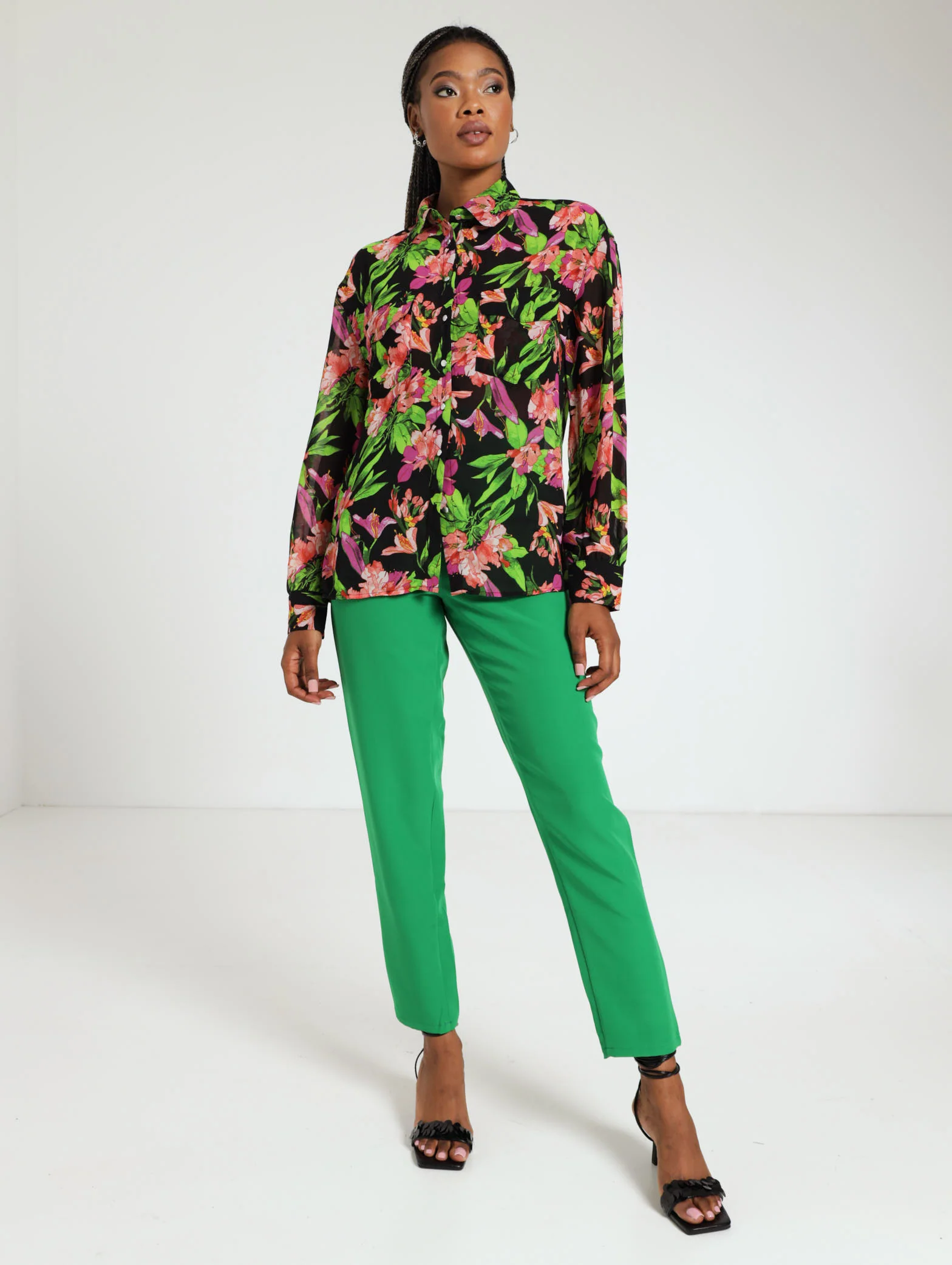 Long Sleeve Floral Shirt - Image 4