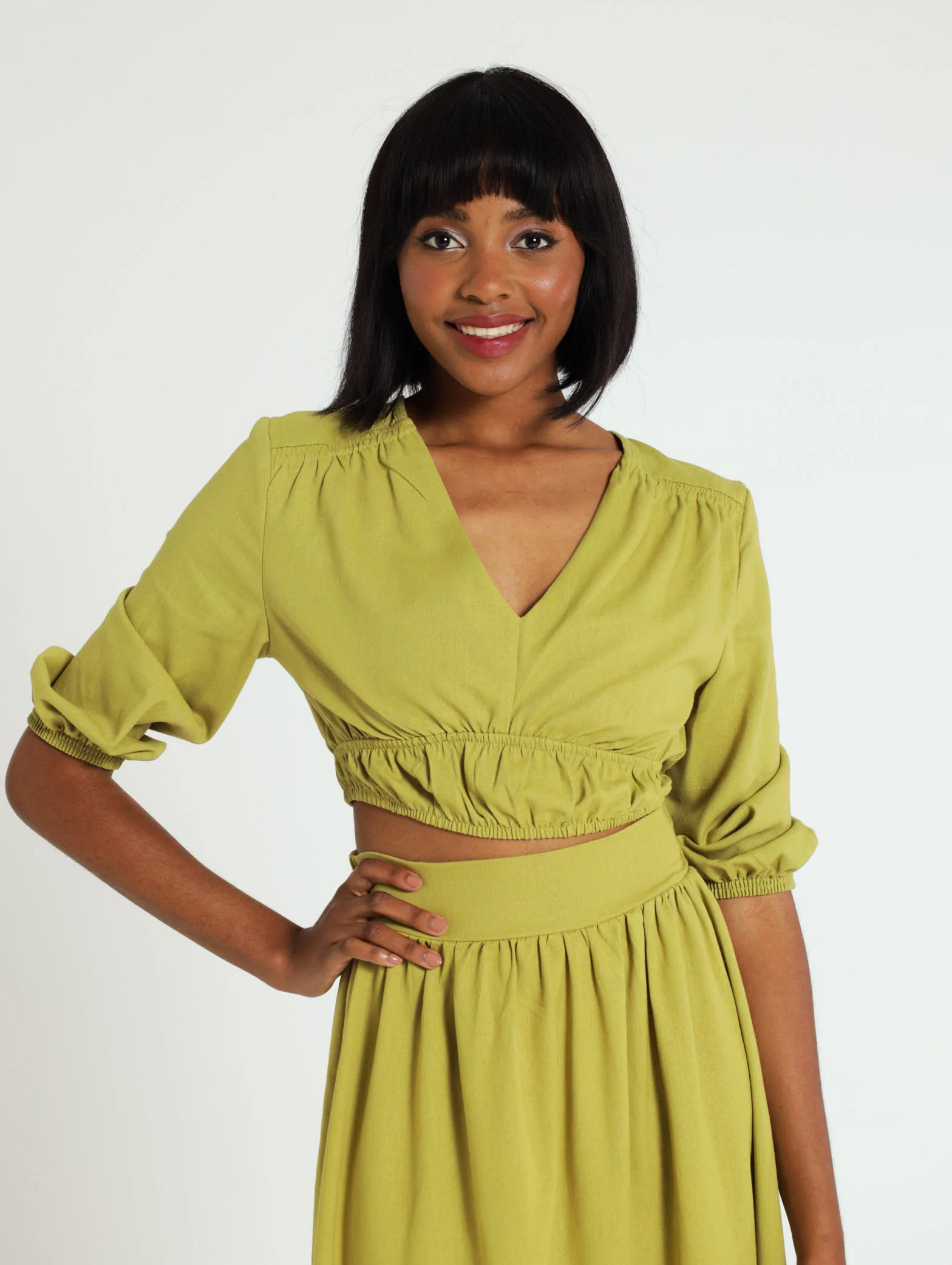Long Sleeve Linen Blouse