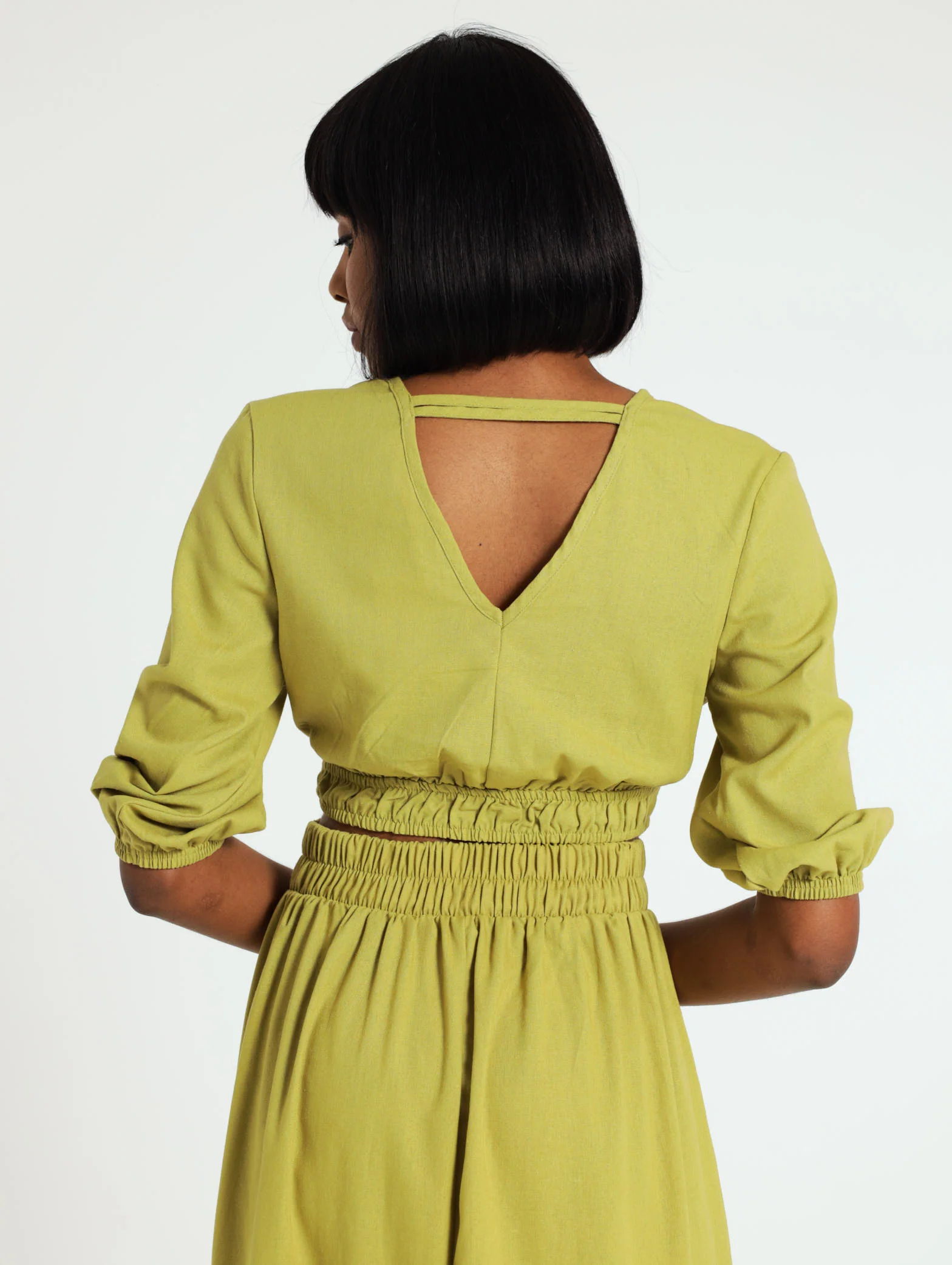 Long Sleeve Linen Blouse - Image 4