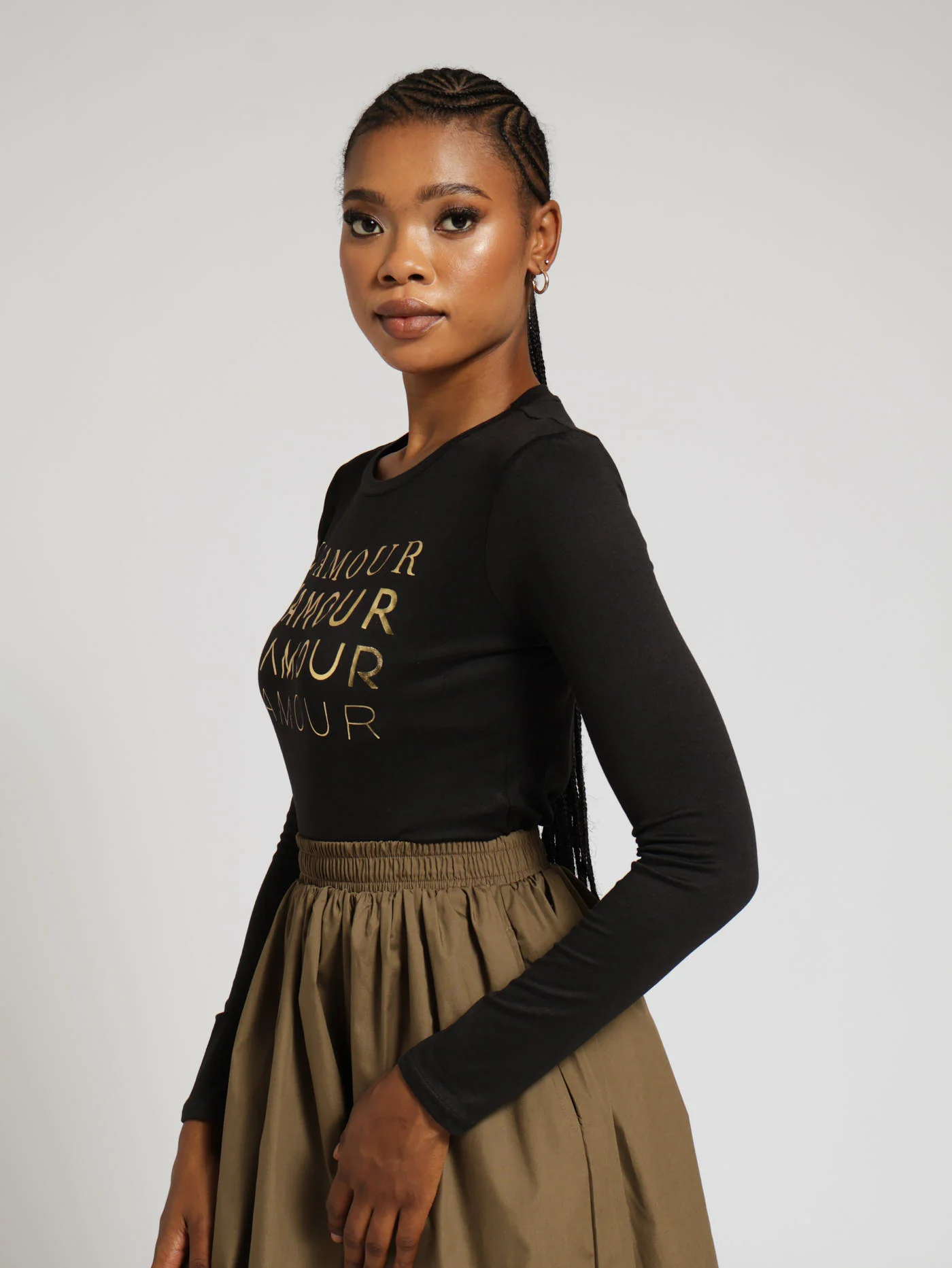 Long Sleeve Screen Tee - Black - Image 2