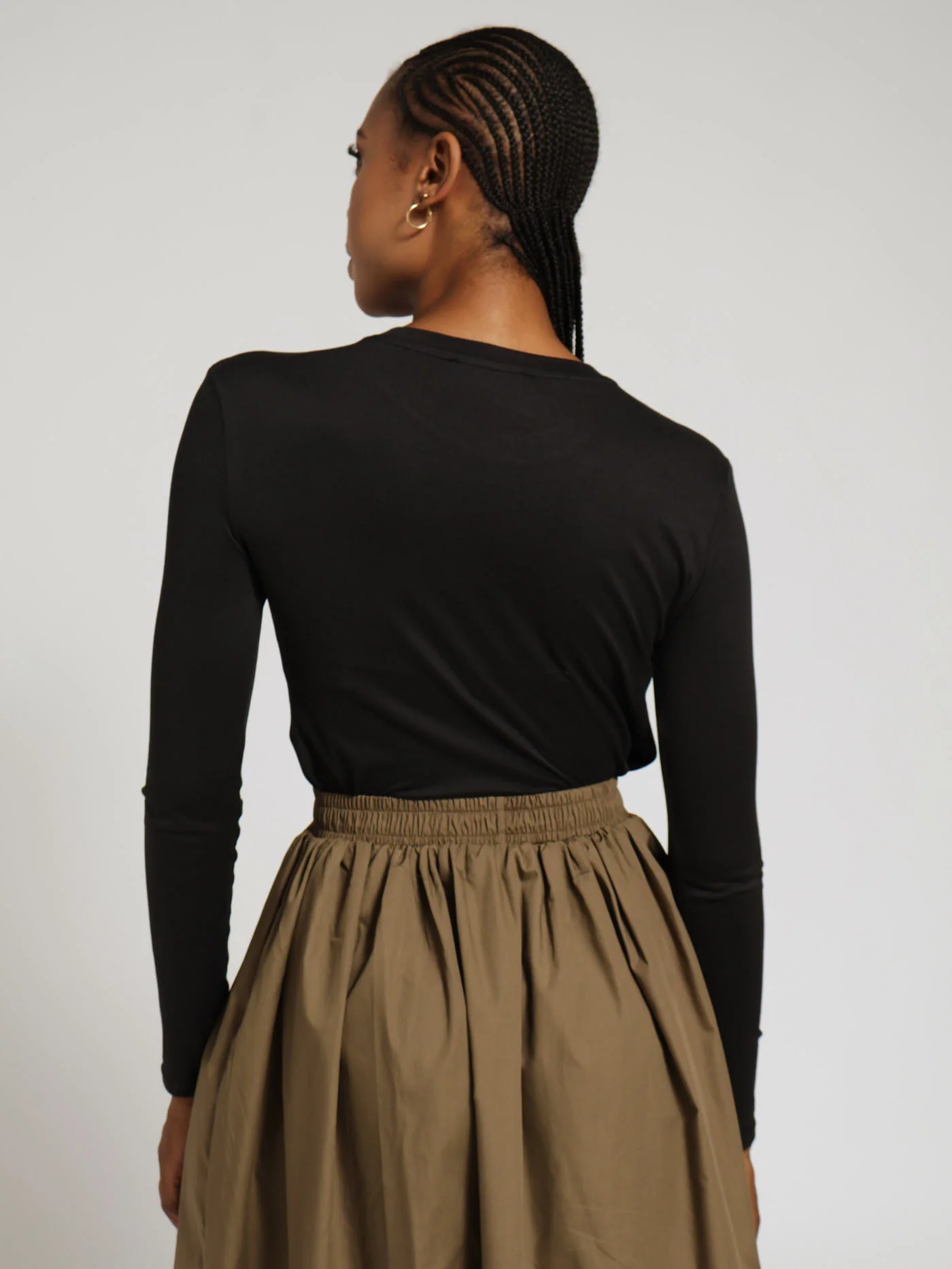 Long Sleeve Screen Tee - Black - Image 3