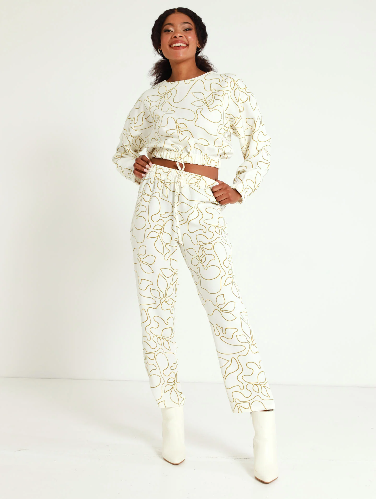 Long Sleeve Swirl Boxy Tee - Image 2