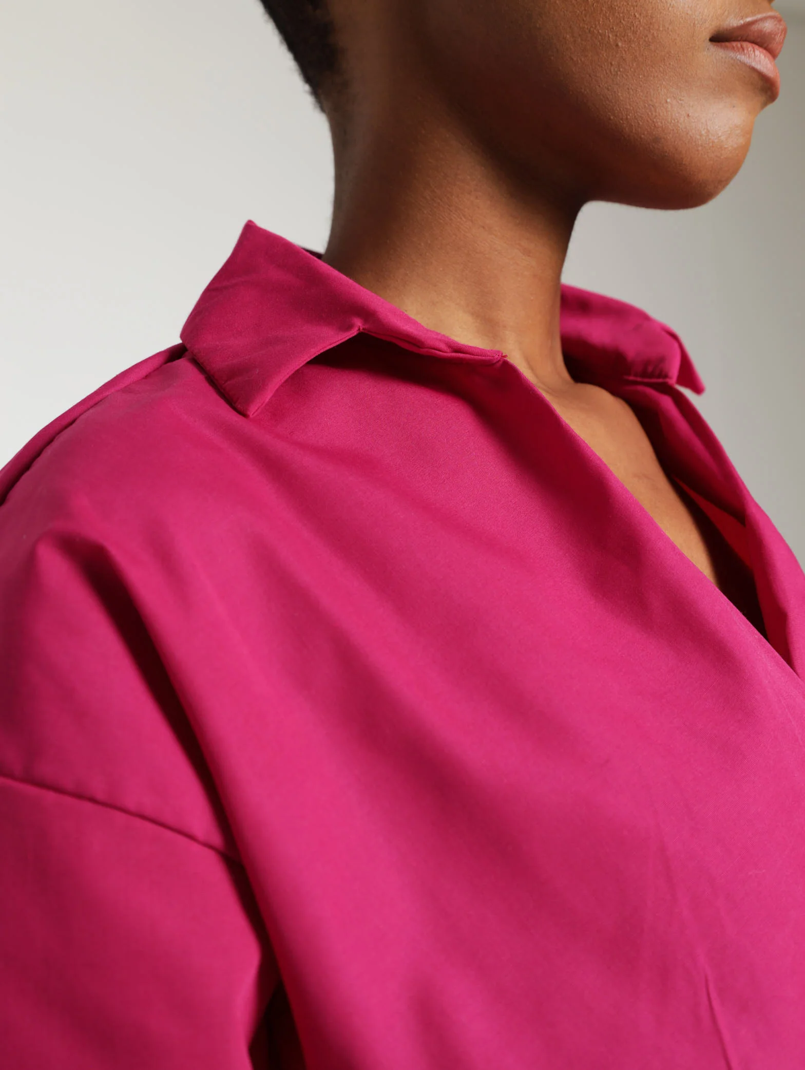 Long Sleeve Tie Waist Detail Shirt - Image 3