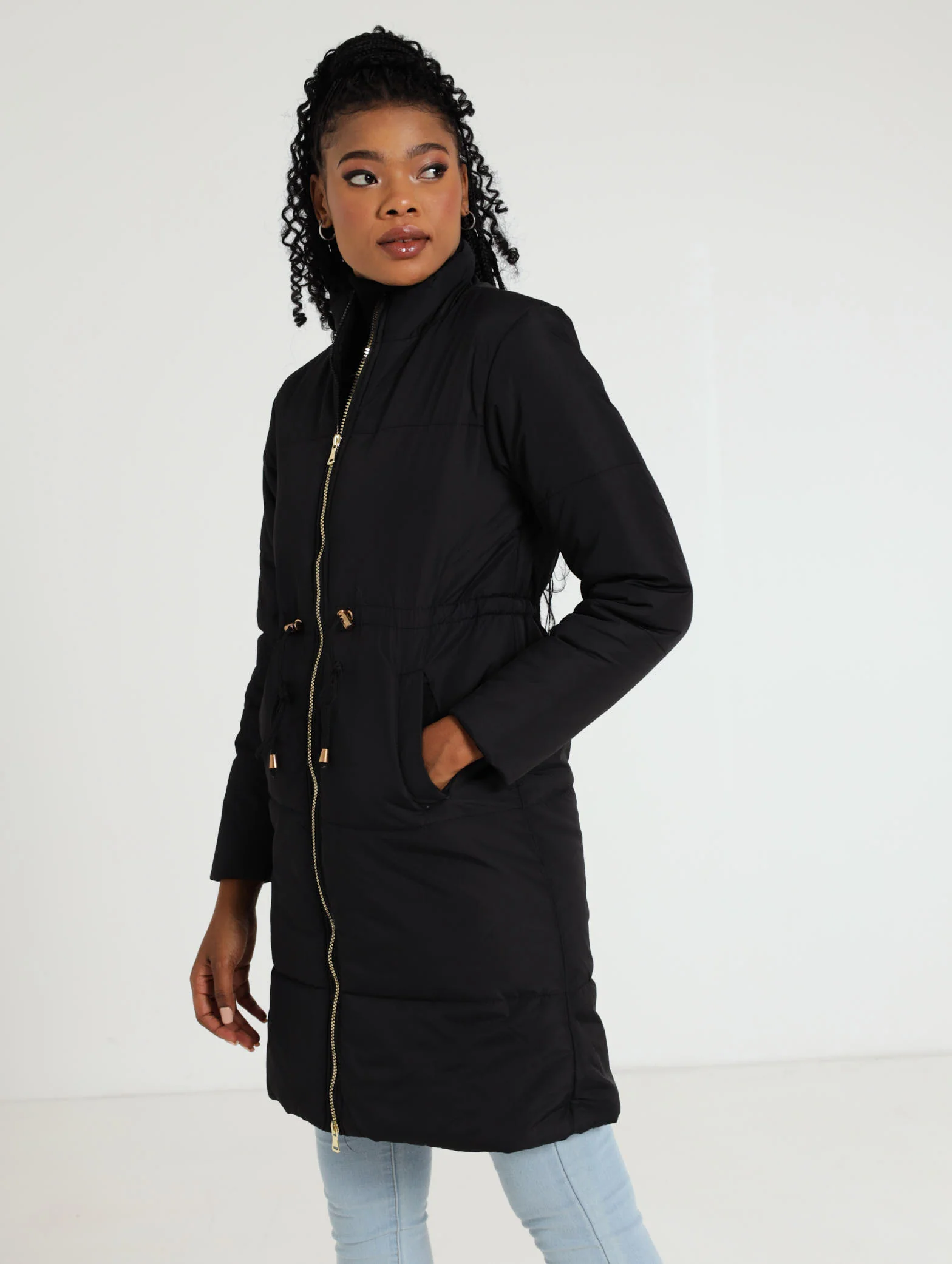 Longer Length Toggle Waist Puffer - Image 3