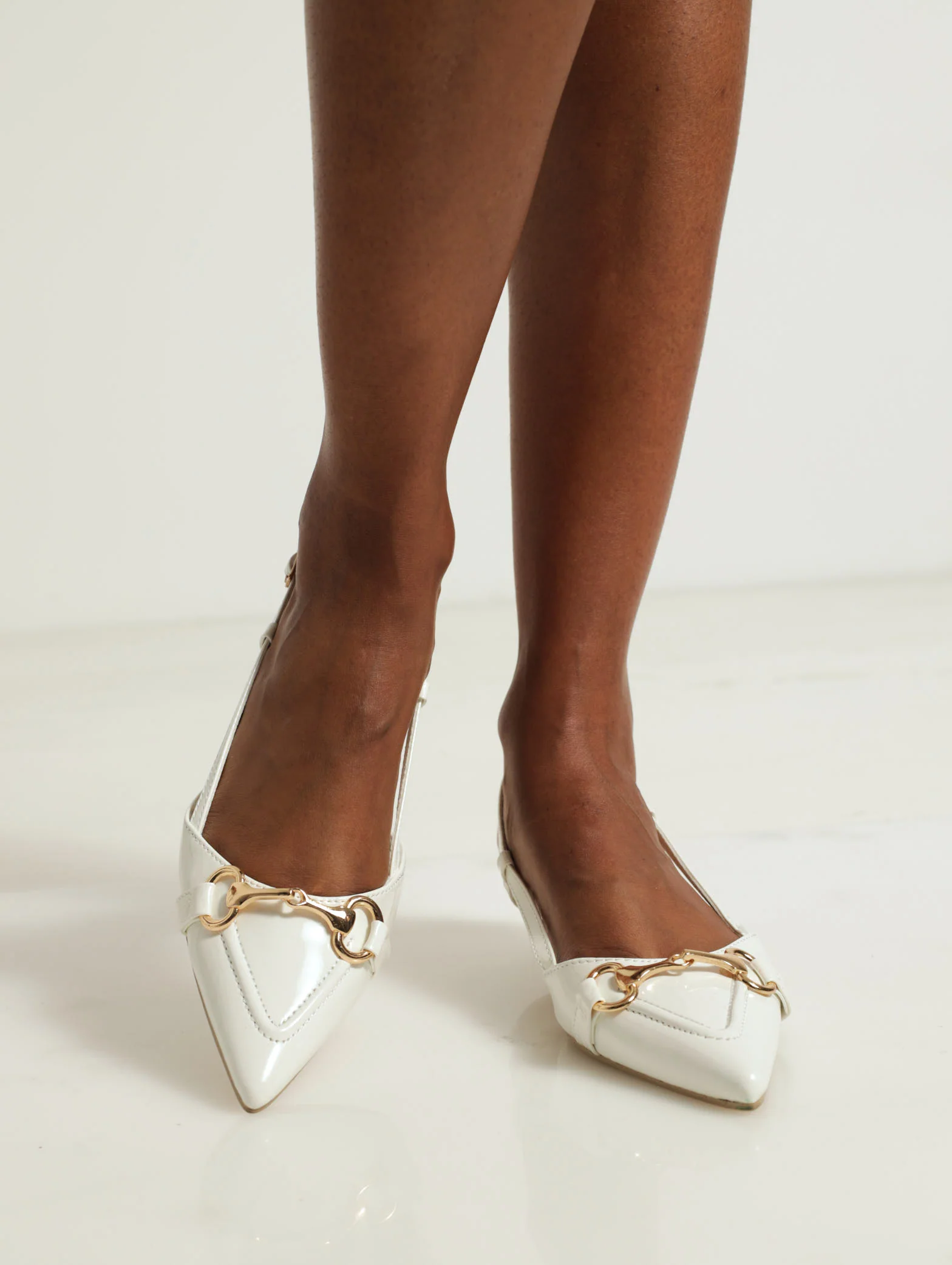 Low Stiletto Court Pointed Heel