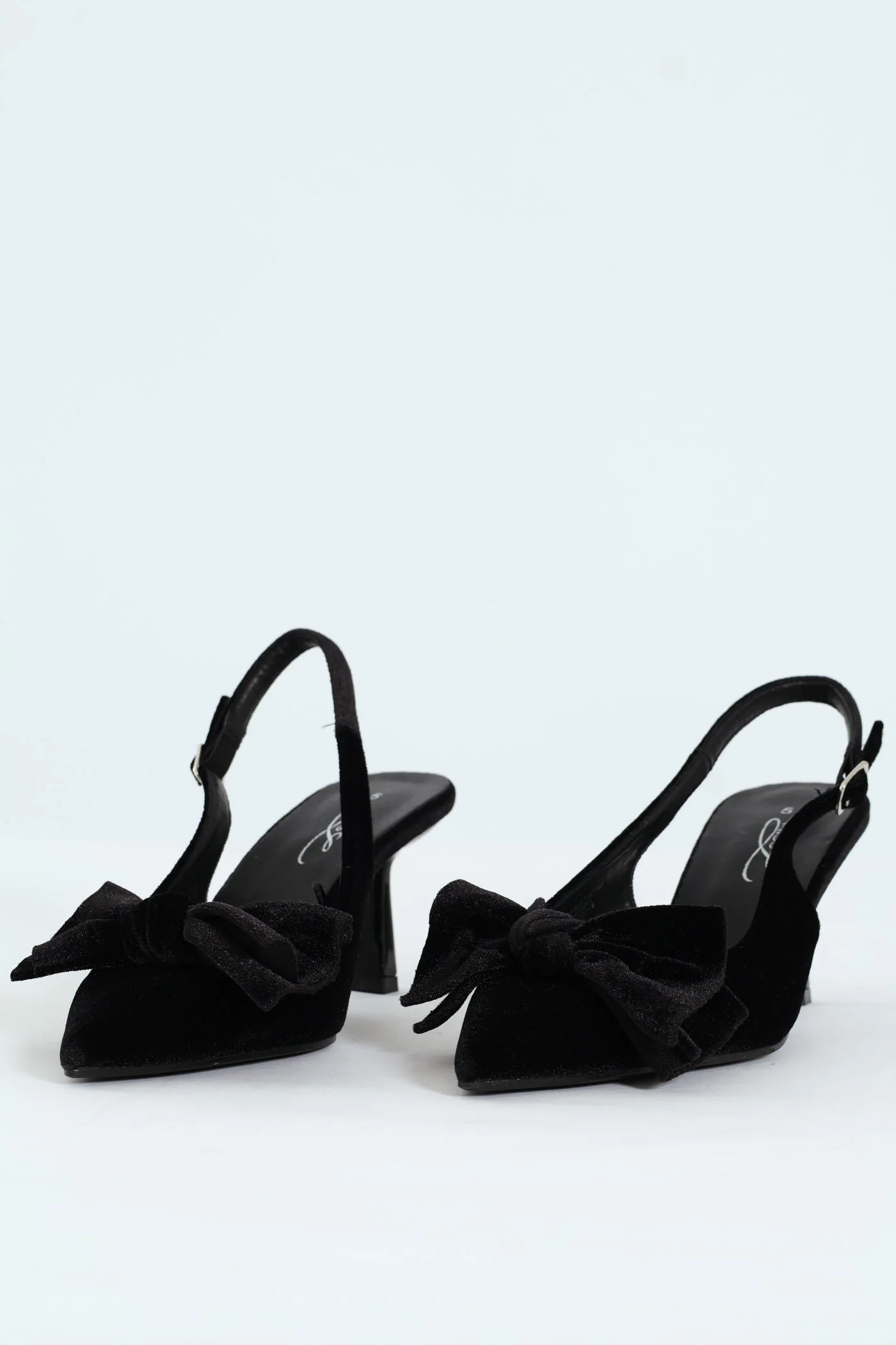 Low Stiletto Slingback Court Heel - Black - Image 2