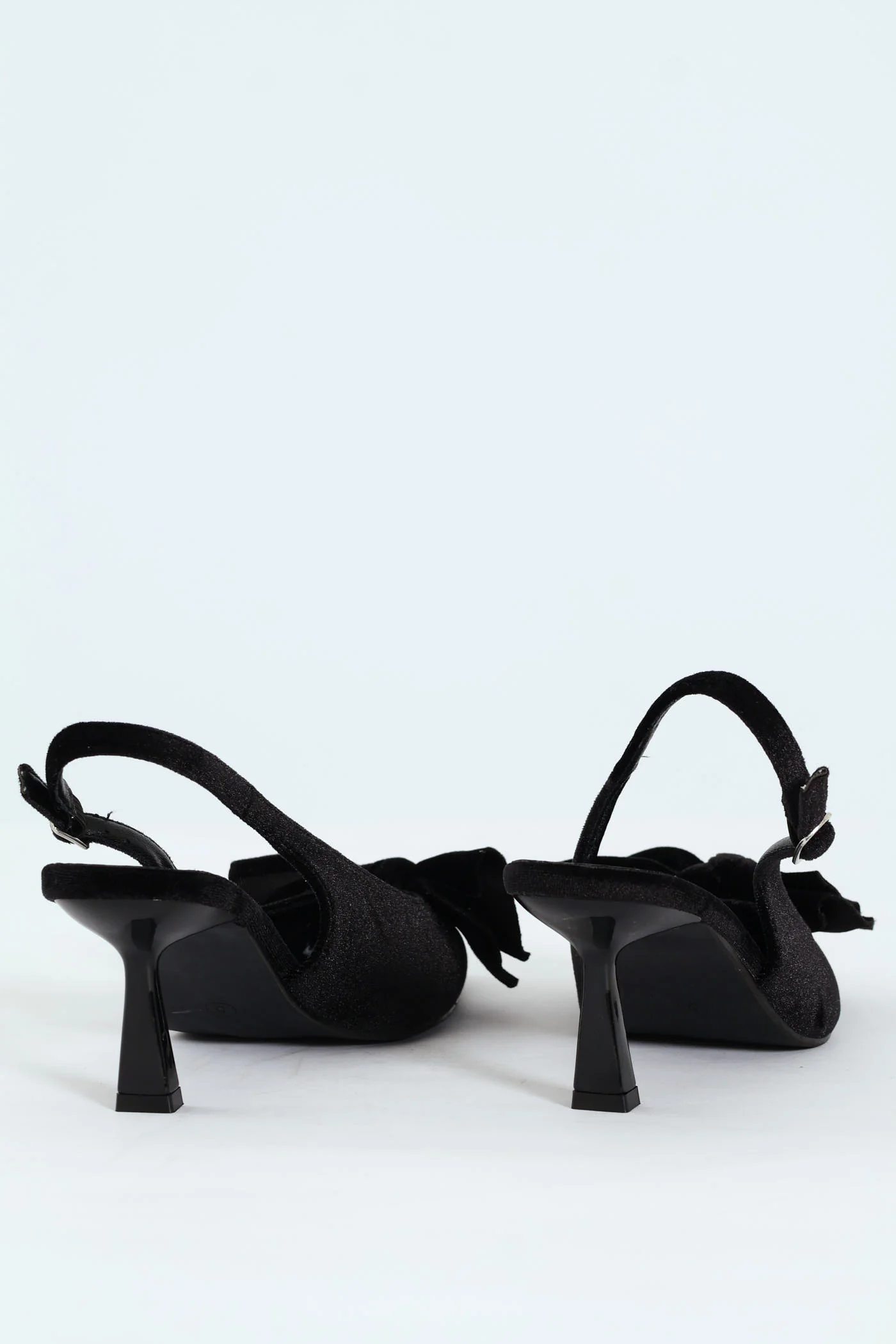 Low Stiletto Slingback Court Heel - Black - Image 5