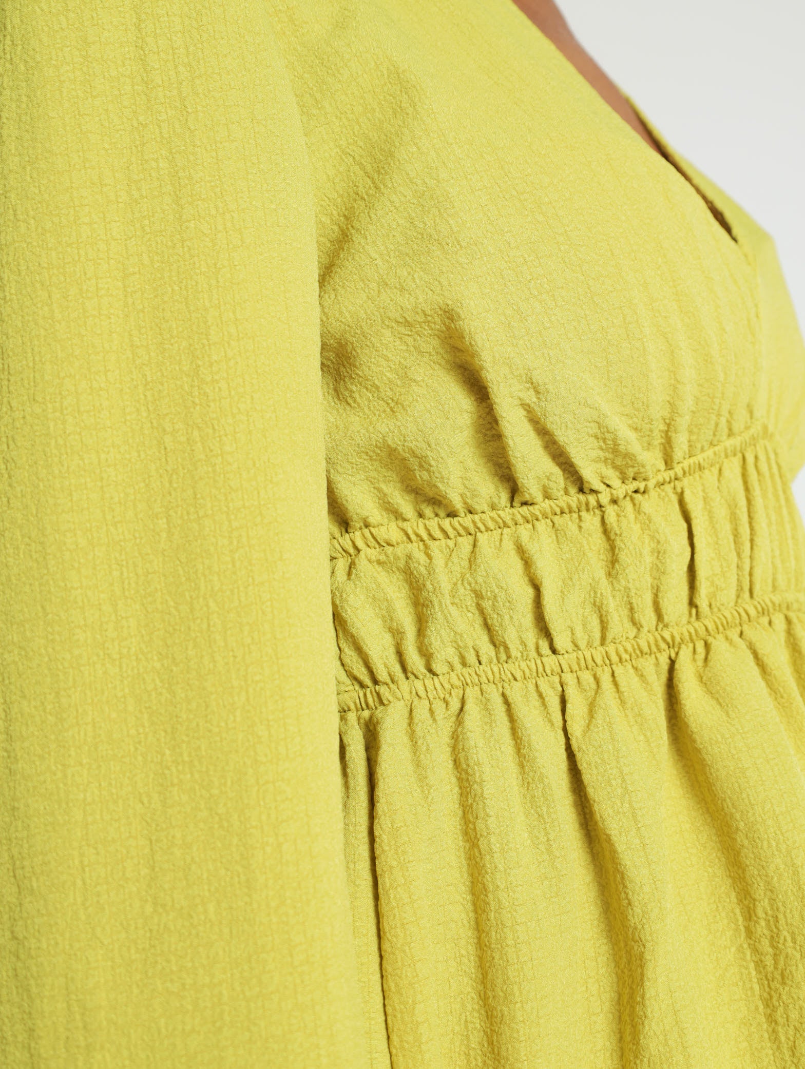 Long Sleeve Elastic Waist Dress - Image 4