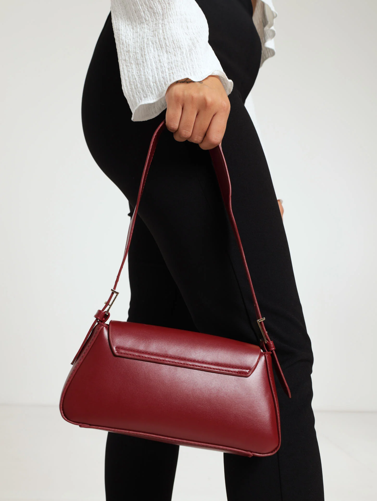 Matt Flap Shoulder Bag - Image 3