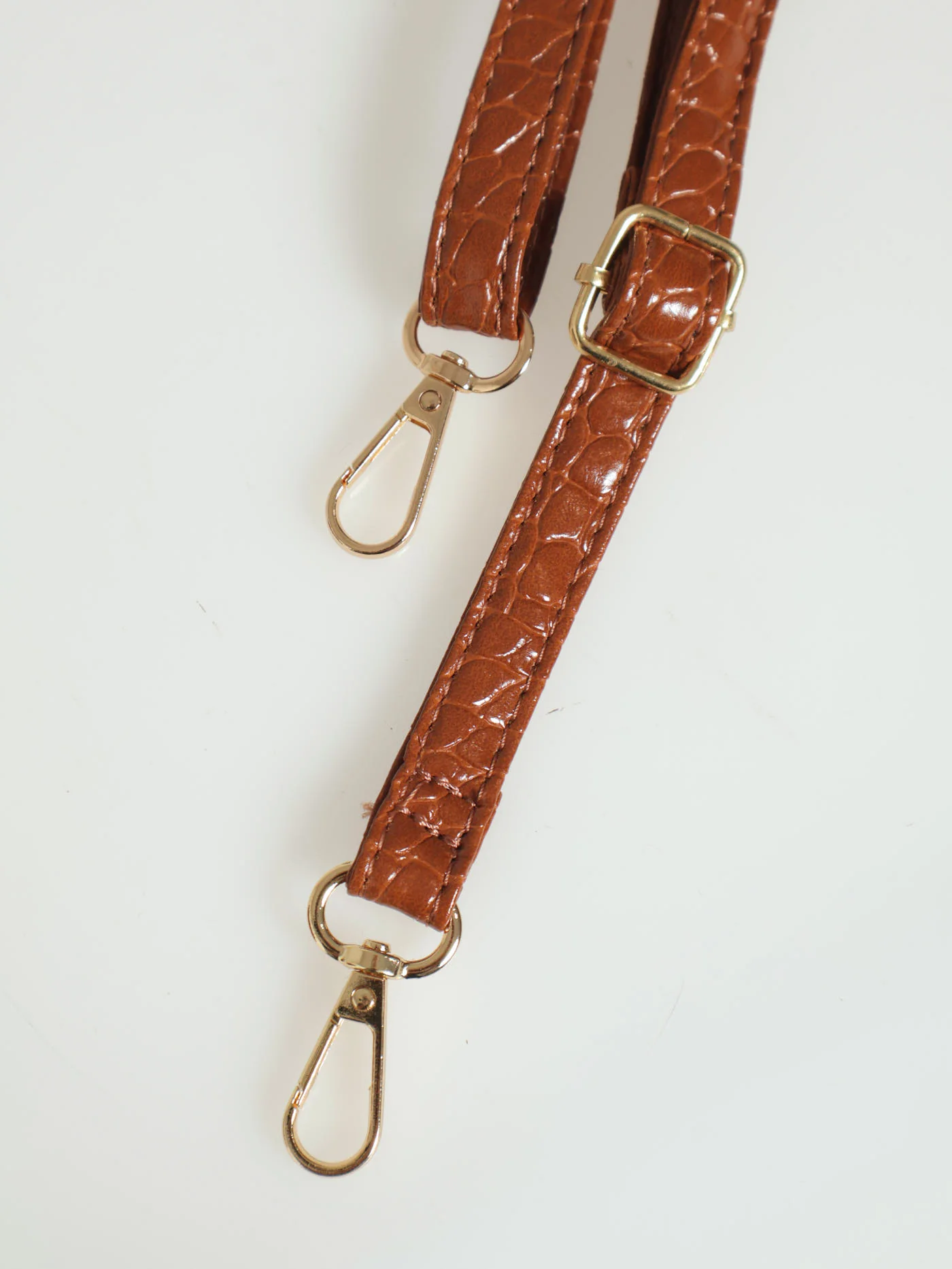 Matte Croc Tote Bag - Neutral - Image 6