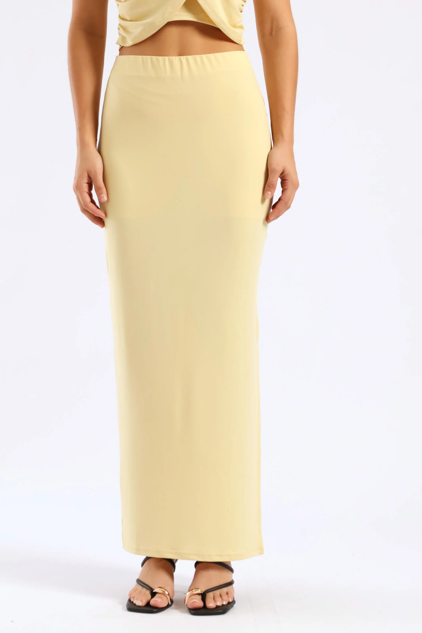Maxi Slinky Skirt - Yellow