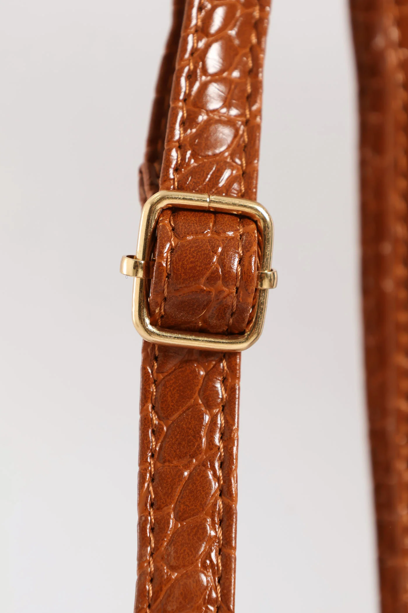 Metal Bar Trim And Charm Detail Mini Tote Bag - Tan - Image 5