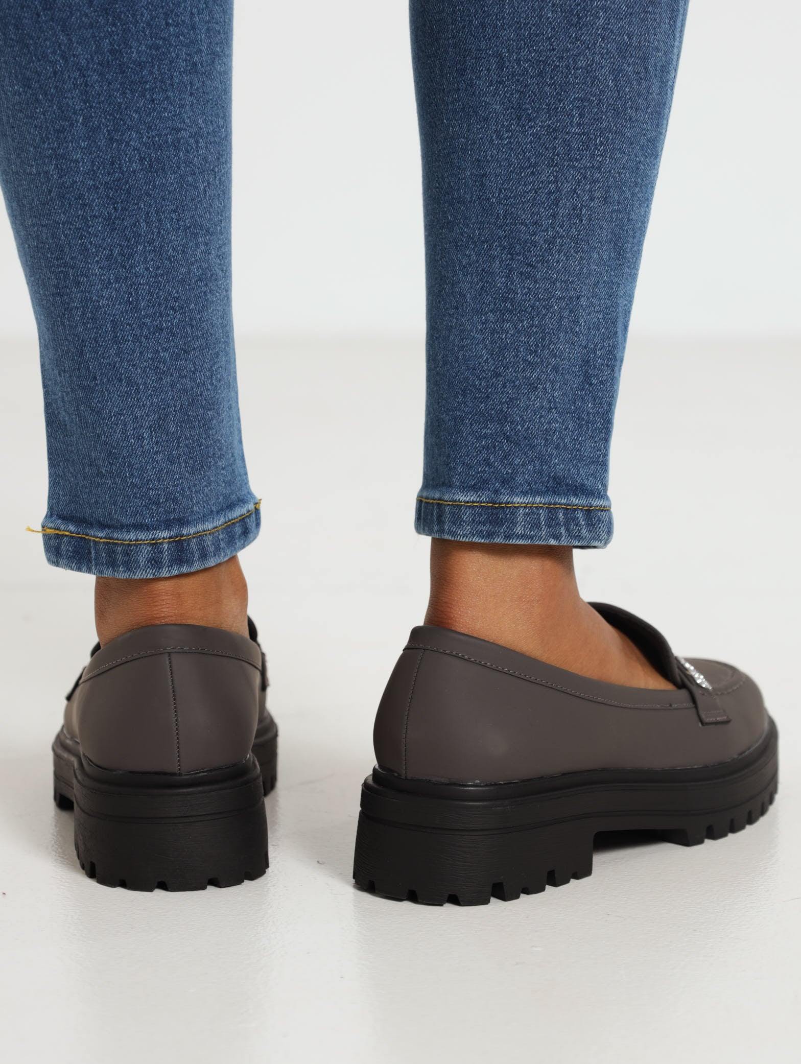 Metal Chain Trim Classic Loafer - Image 3