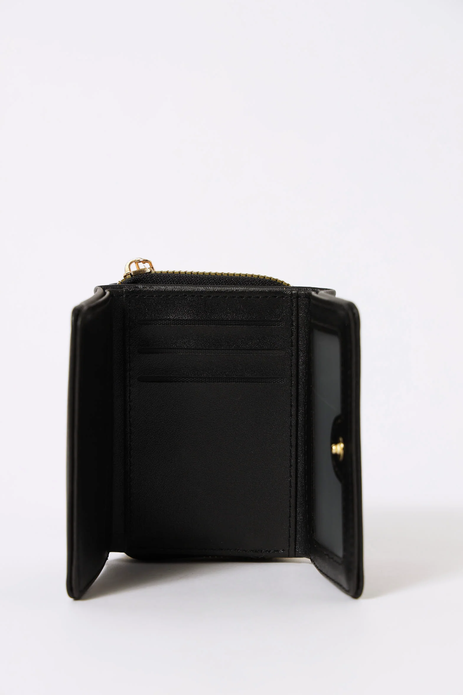 Metal Logo Compartment Wallet - Natural - Image 2
