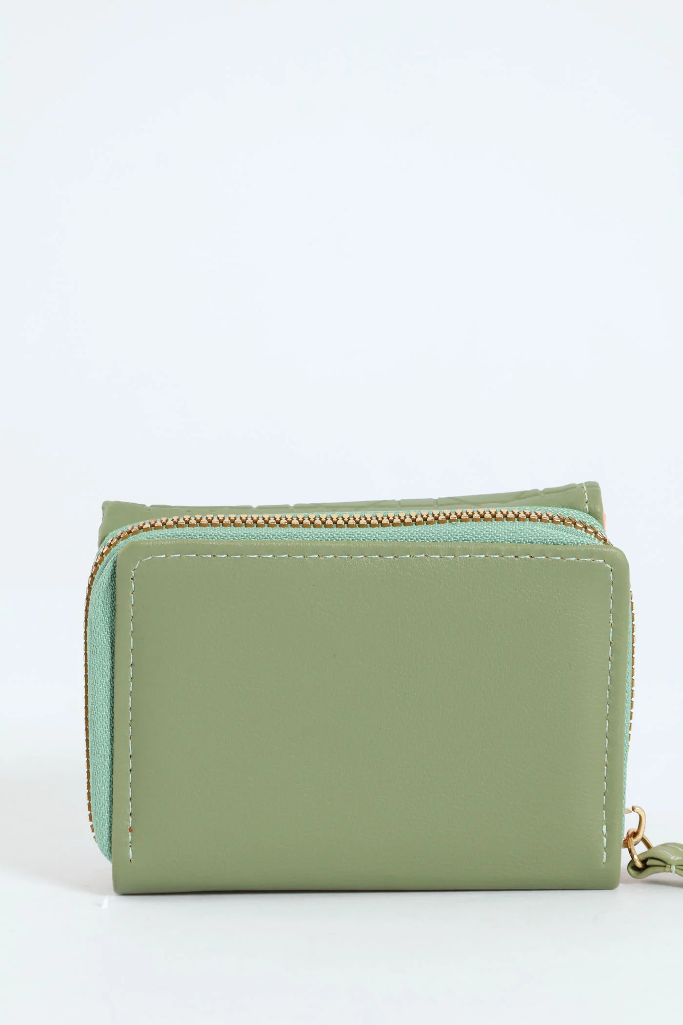 Metal Plaque Upadted Wallet - Green - Image 3
