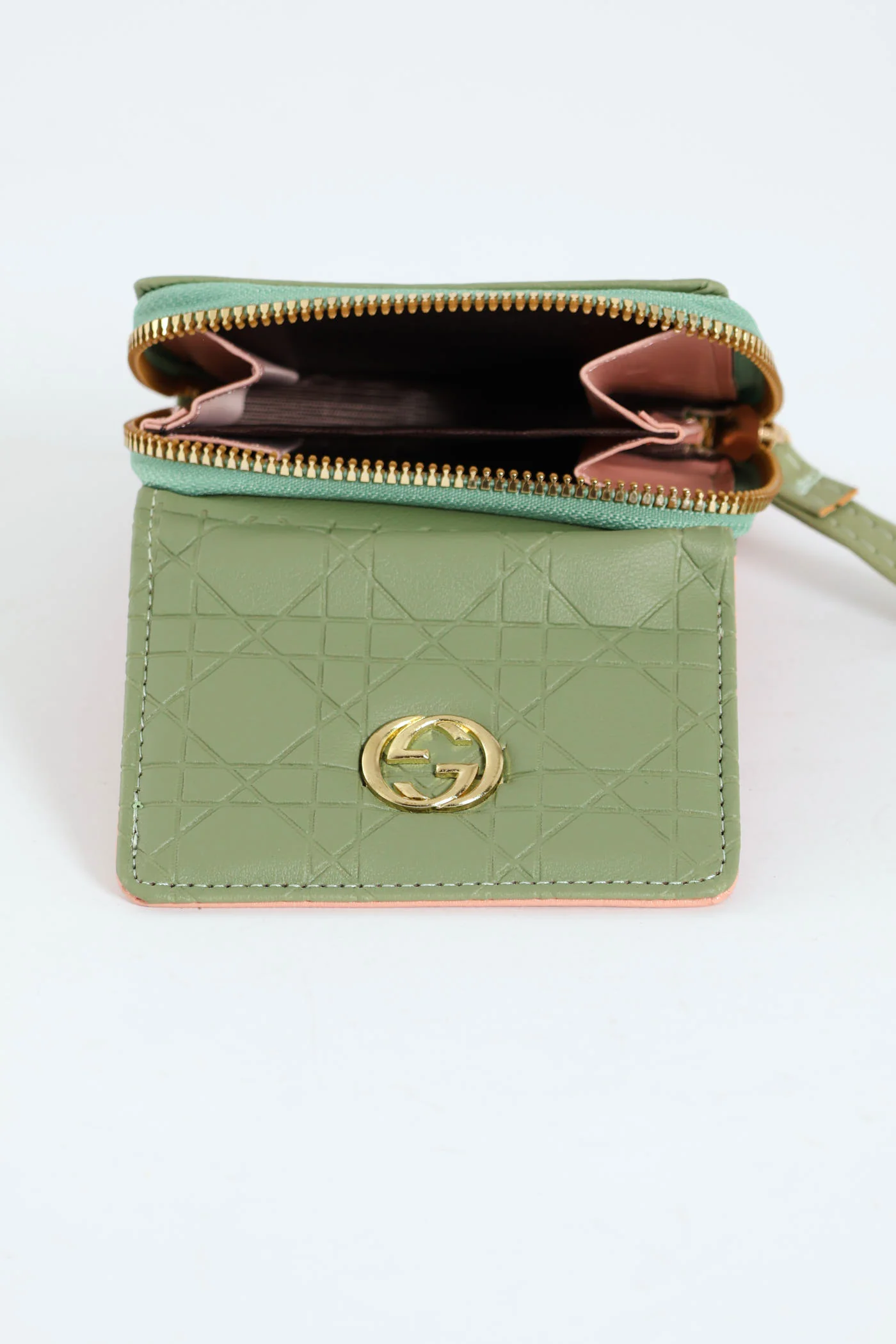 Metal Plaque Upadted Wallet - Green - Image 4