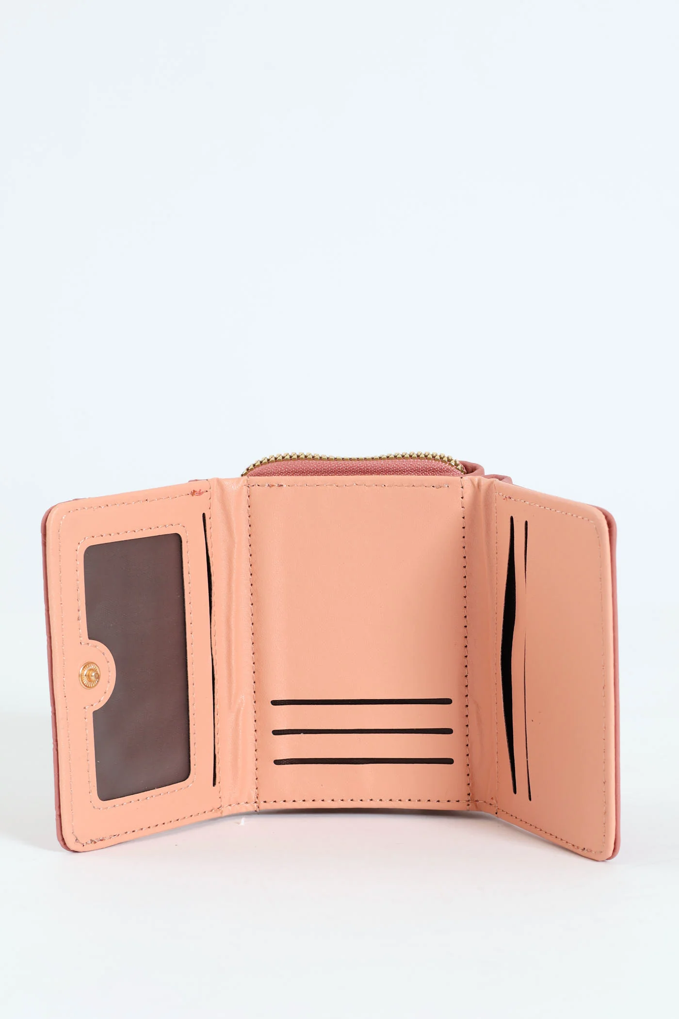 Metal Plaque Wallet - Pink - Image 3
