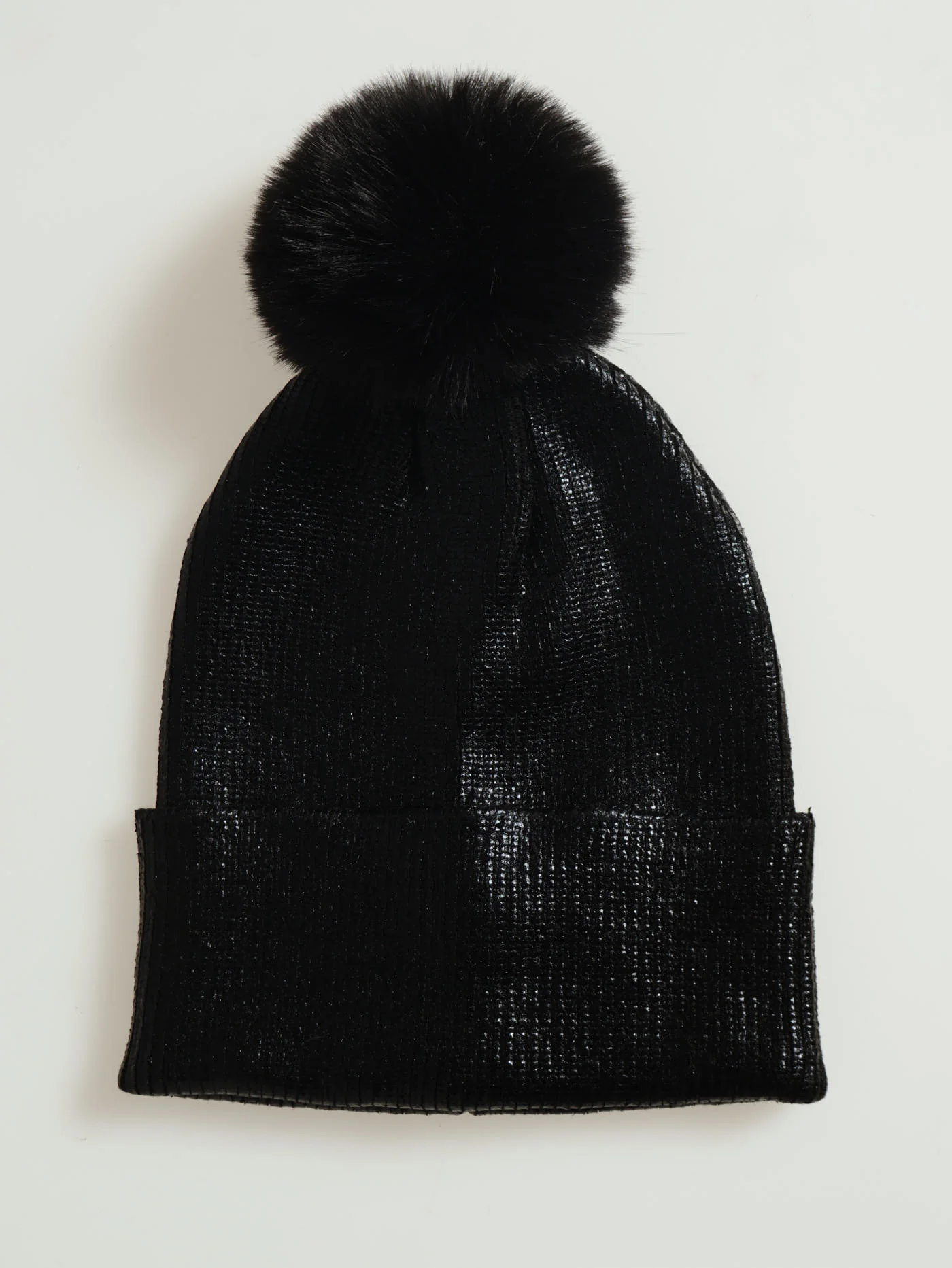 Metallic Beanie - Black