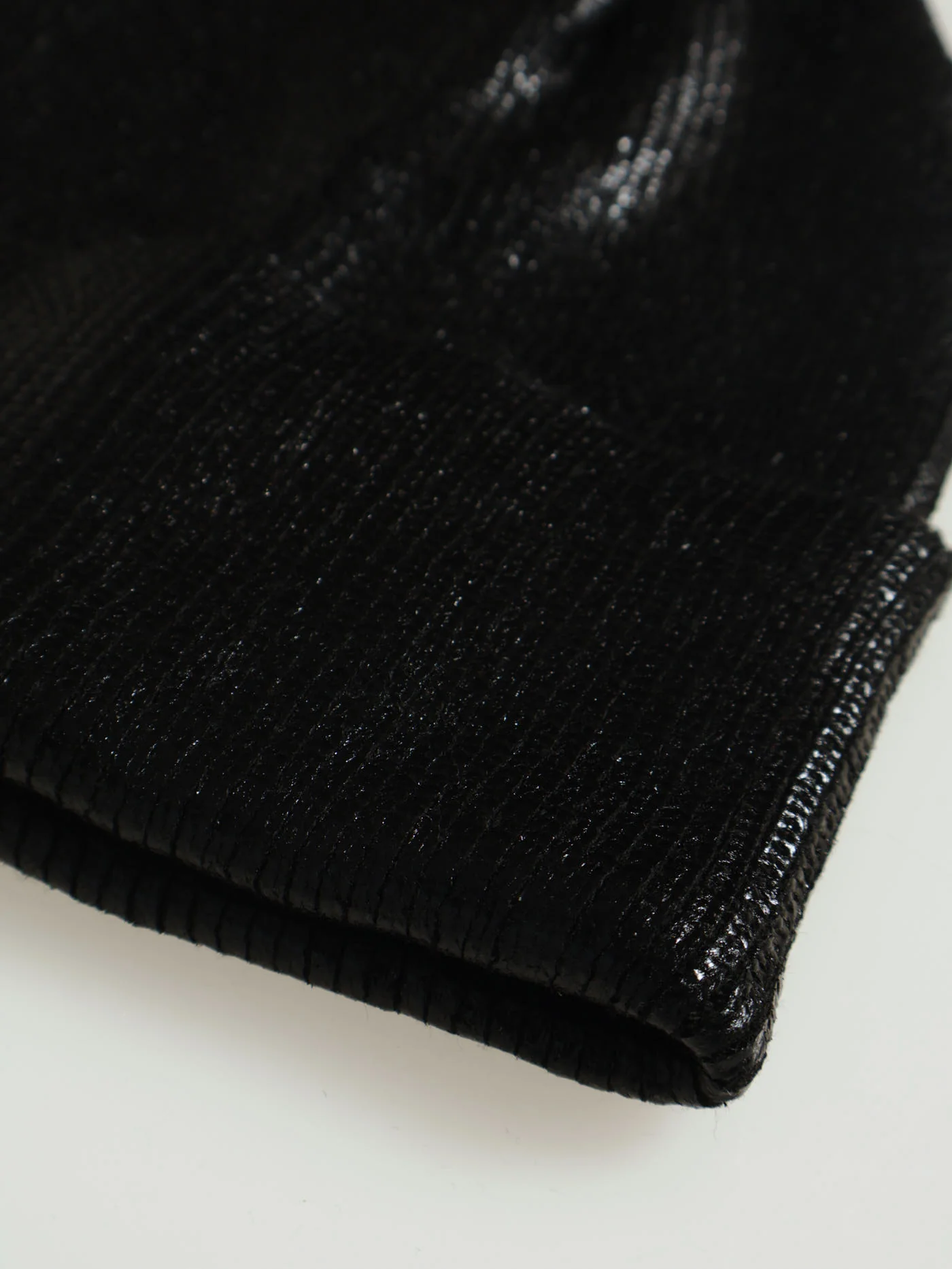Metallic Beanie - Black - Image 2