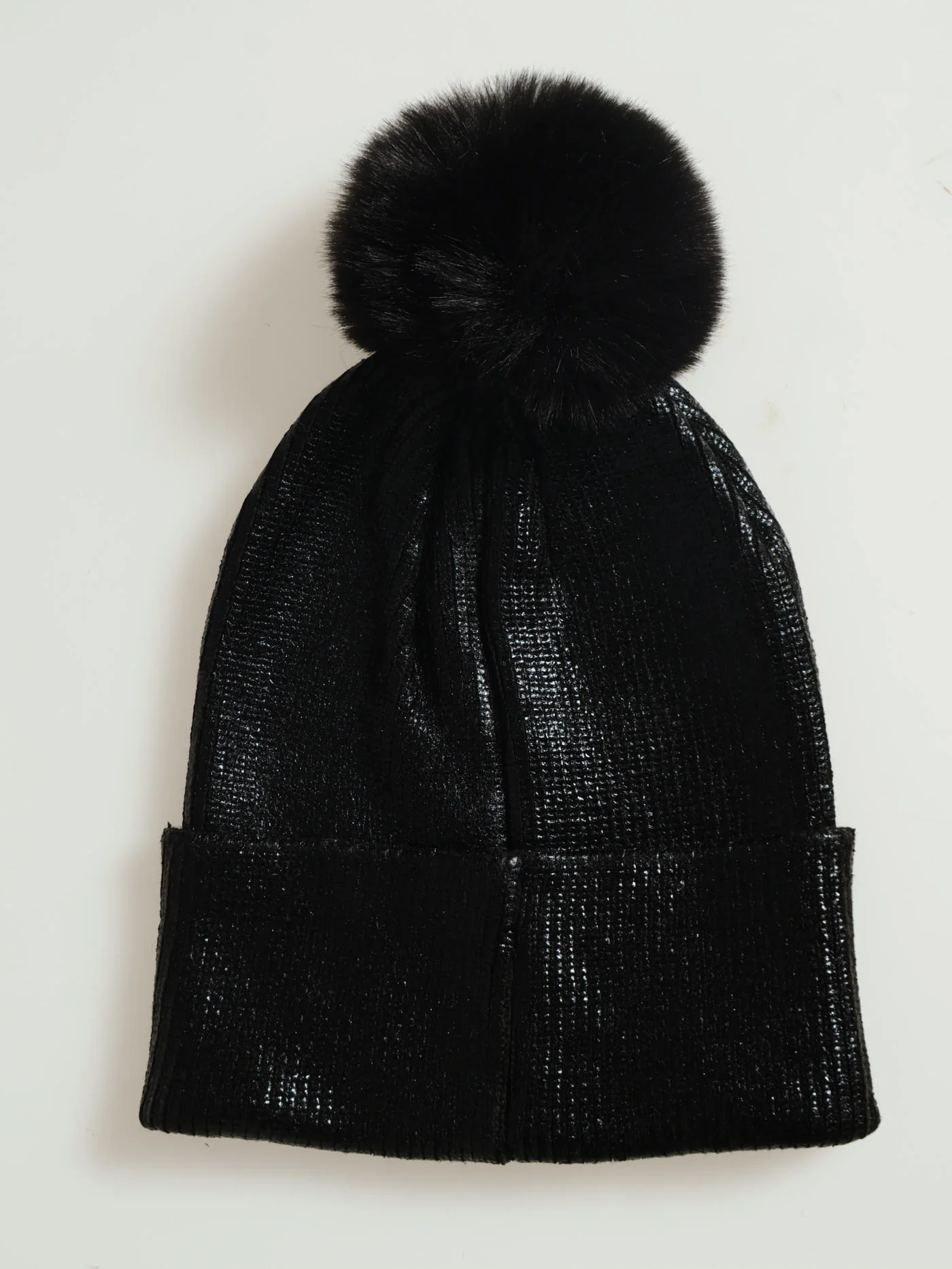 Metallic Beanie - Black - Image 3