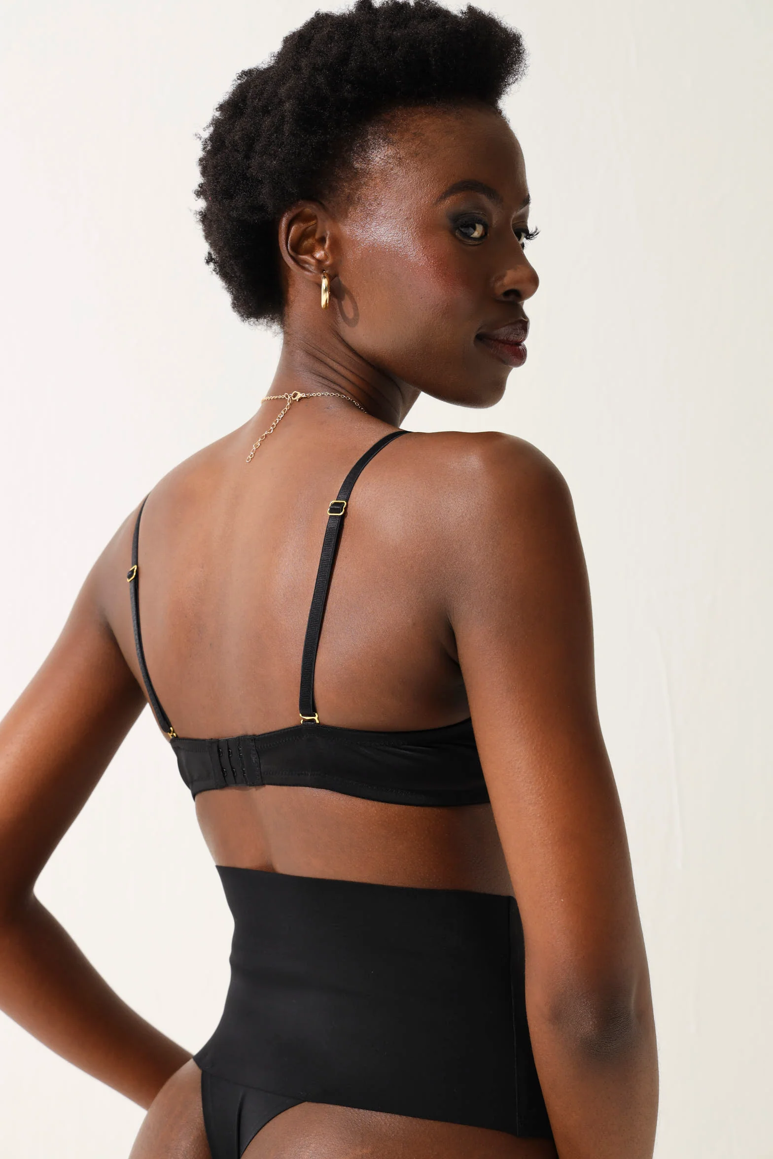 Microfibre Thong Shaper - Black - Image 2