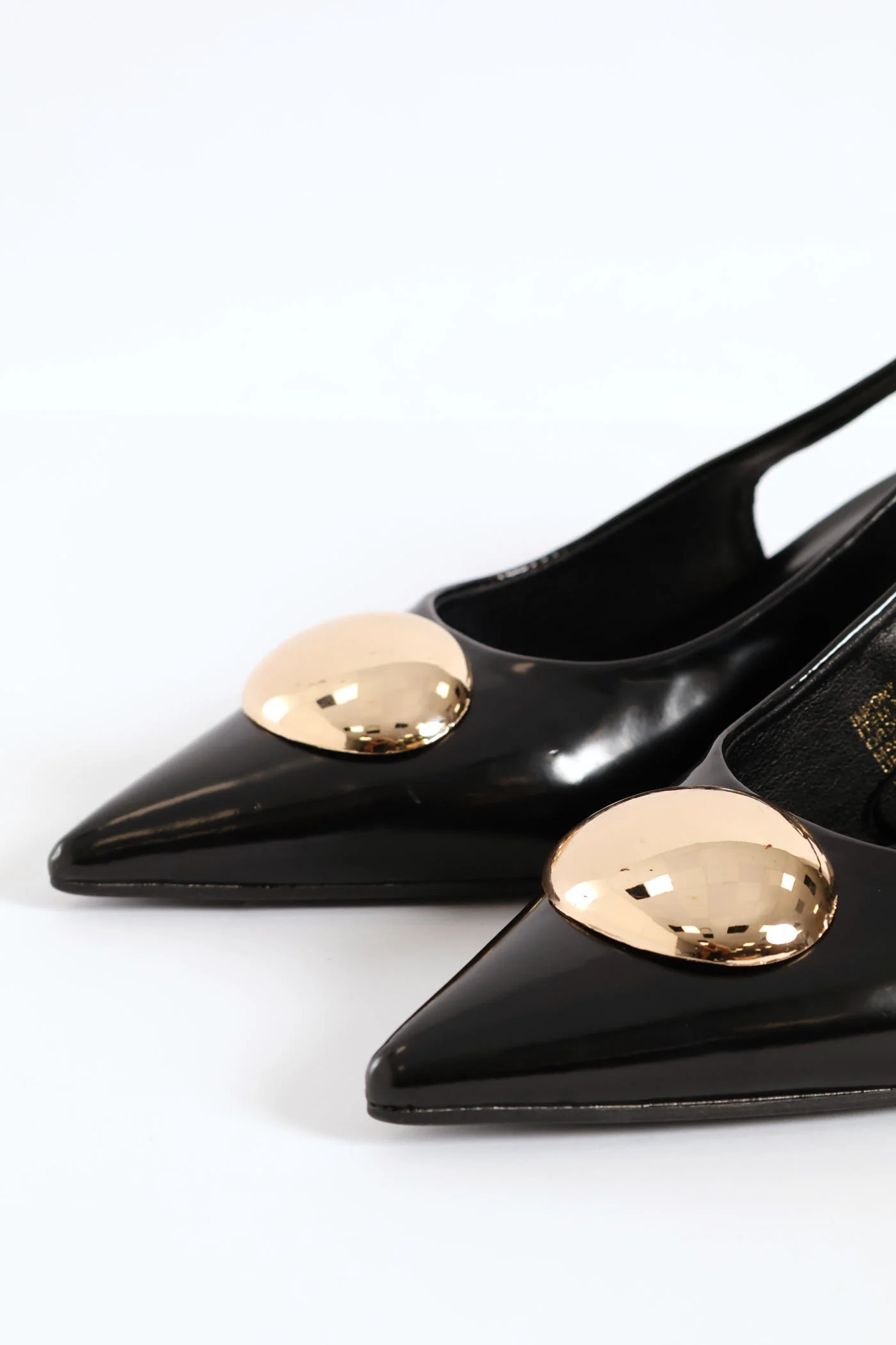 Mid Stiletto Slingback Court Heel - Black - Image 5