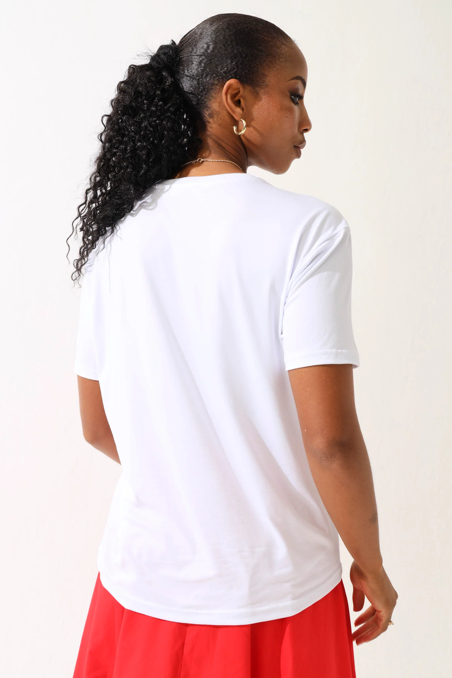 Milano Screen Tee - White - Image 4