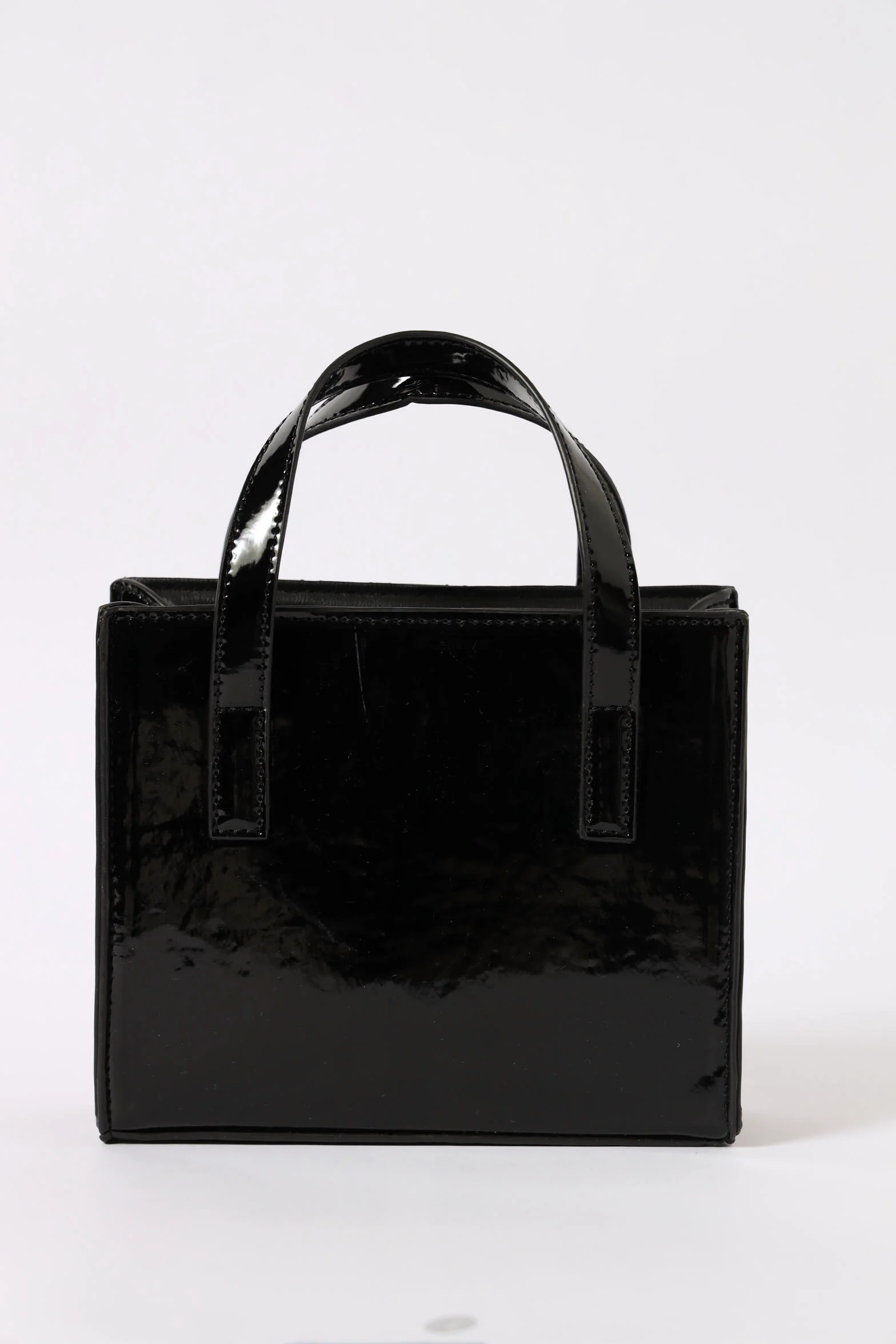 Mini Butterfly Charm Tote Bag - Black - Image 4