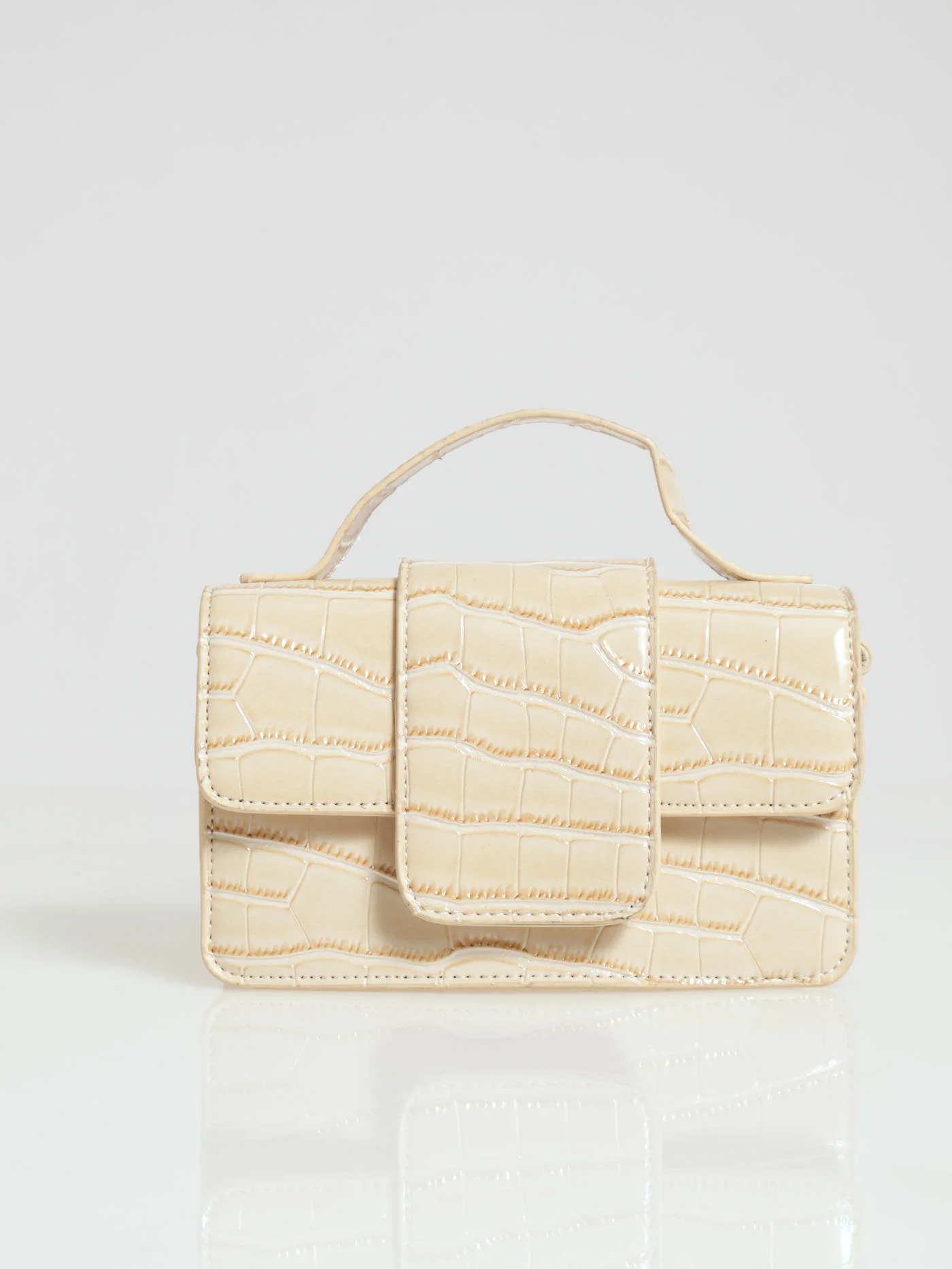 Minimal Flap Satchel - Neutural