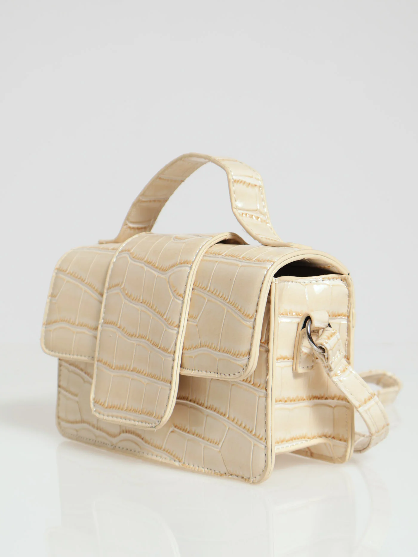 Minimal Flap Satchel - Neutural - Image 2