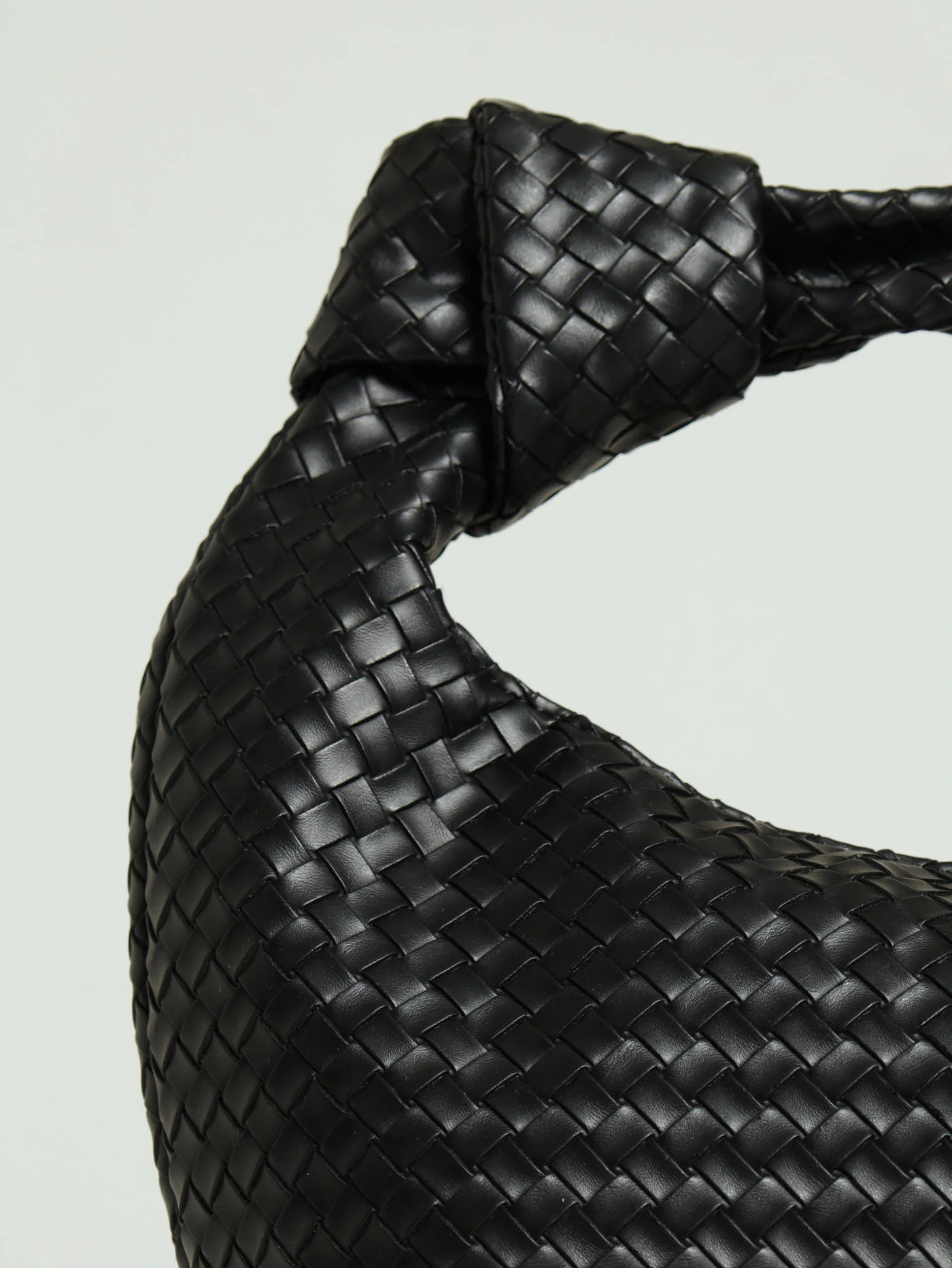 Minimal Half Moon Bag - Black - Image 4