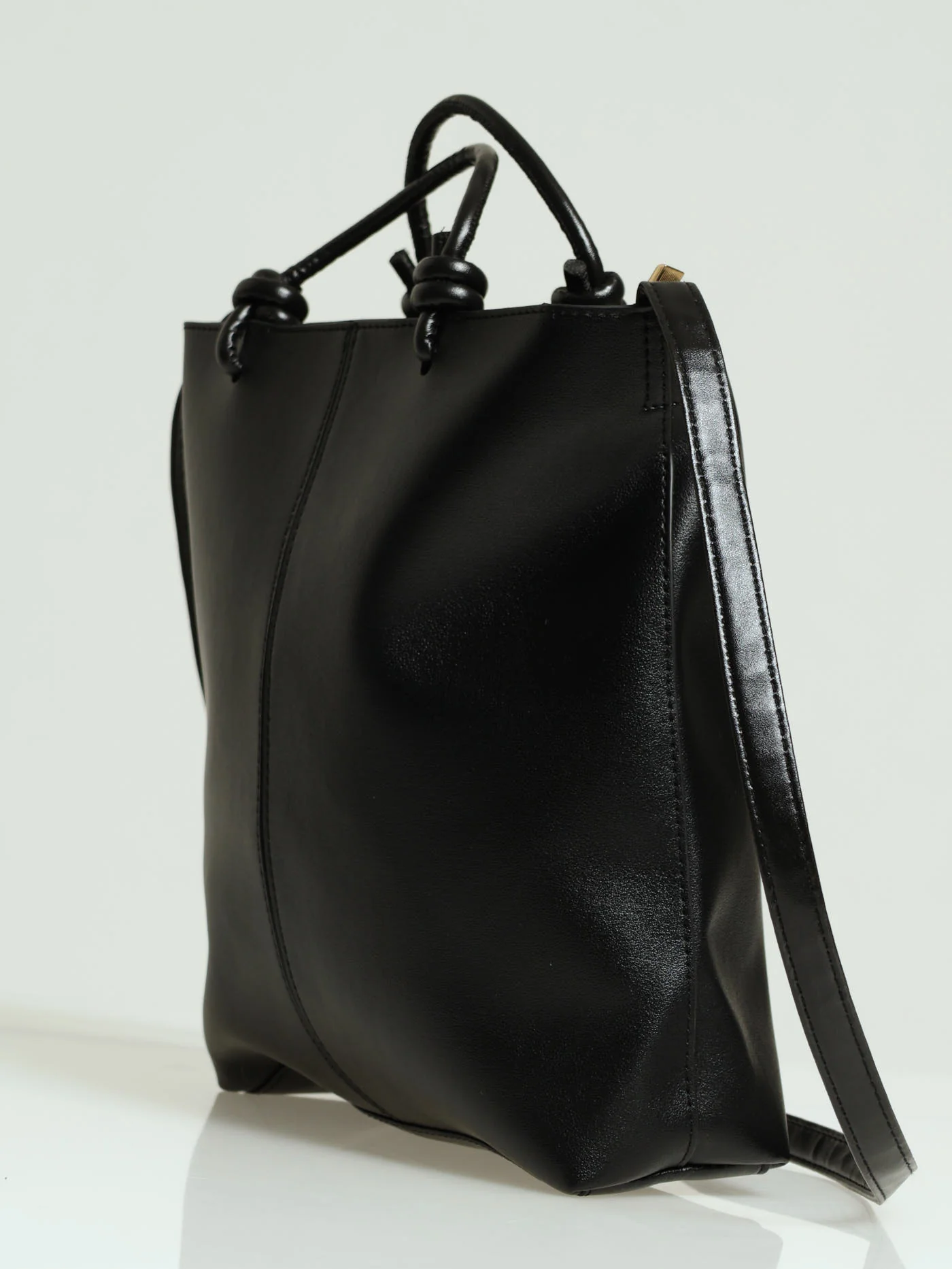Minimal Pu Bookbag - Black - Image 3