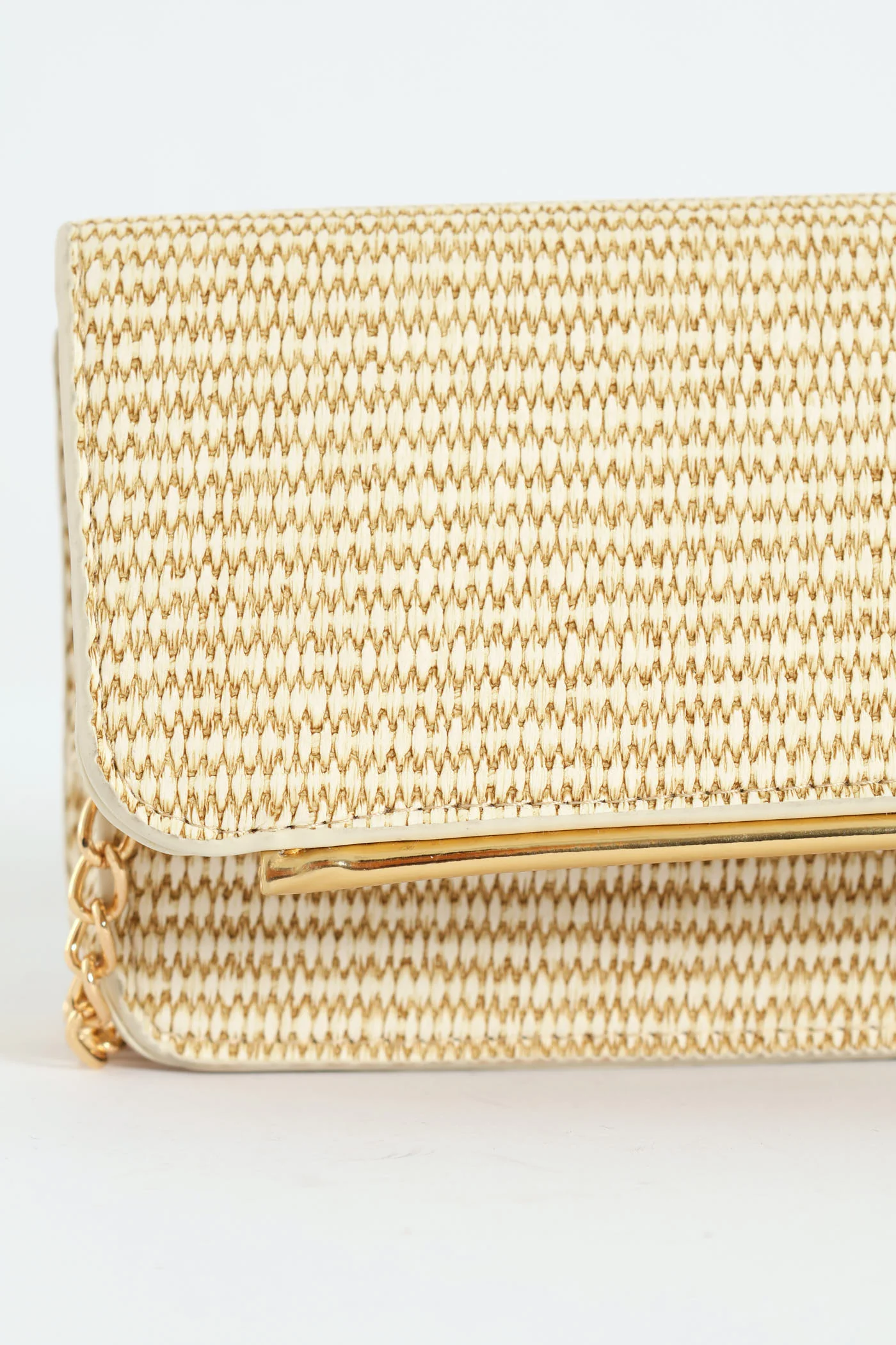 Minimal Textured Satchel Bag - Natural - Image 3