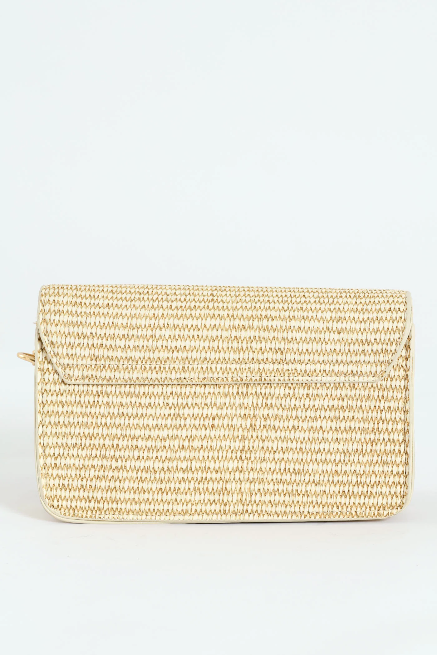 Minimal Textured Satchel Bag - Natural - Image 4