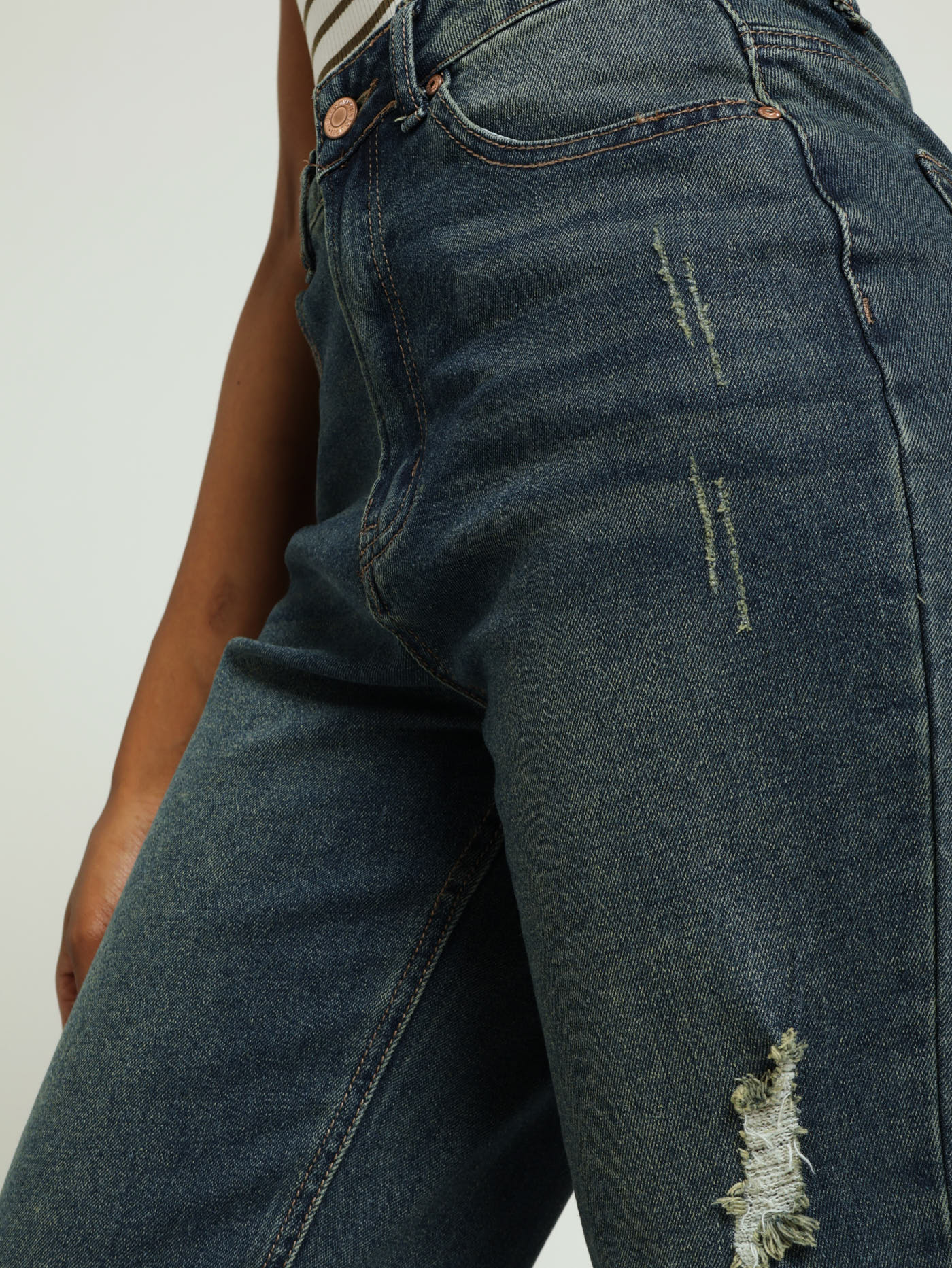 Comfort Stretch Mom Jean - Dark Wash Ink - Image 5
