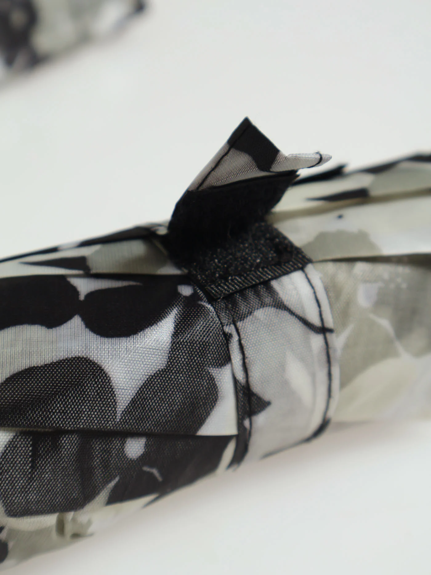 Monochrome Floral Umbrella - Black/White - Image 2