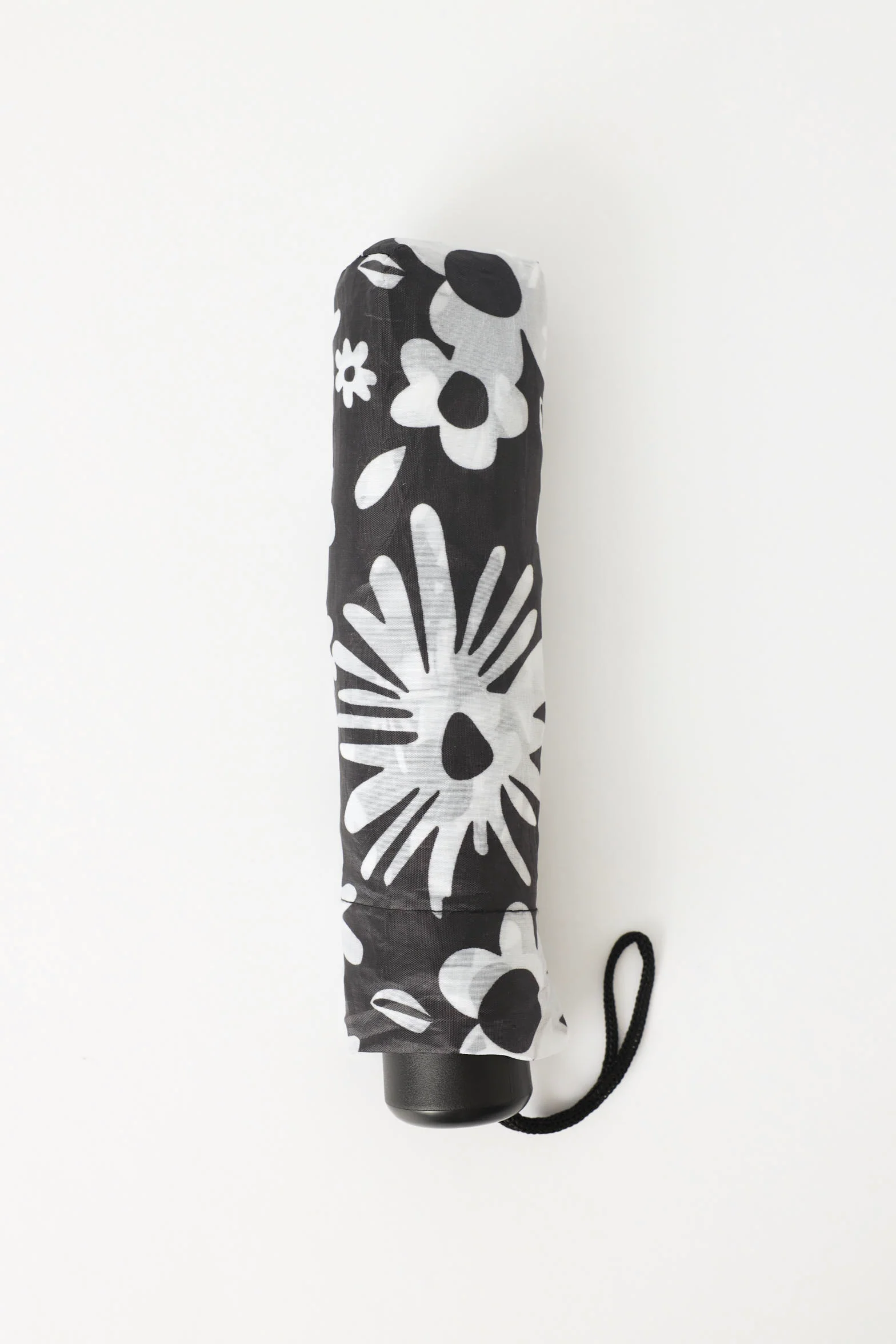 Monochrome Flower Umbrella - Black - Image 3