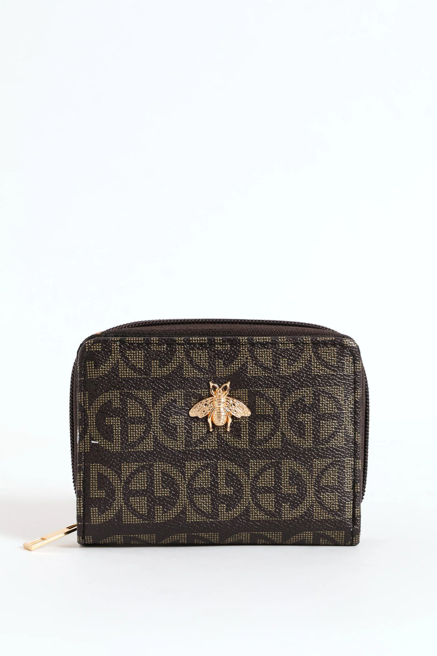 Monogram Bee Trim Compartment Wallet - Black - Image 3