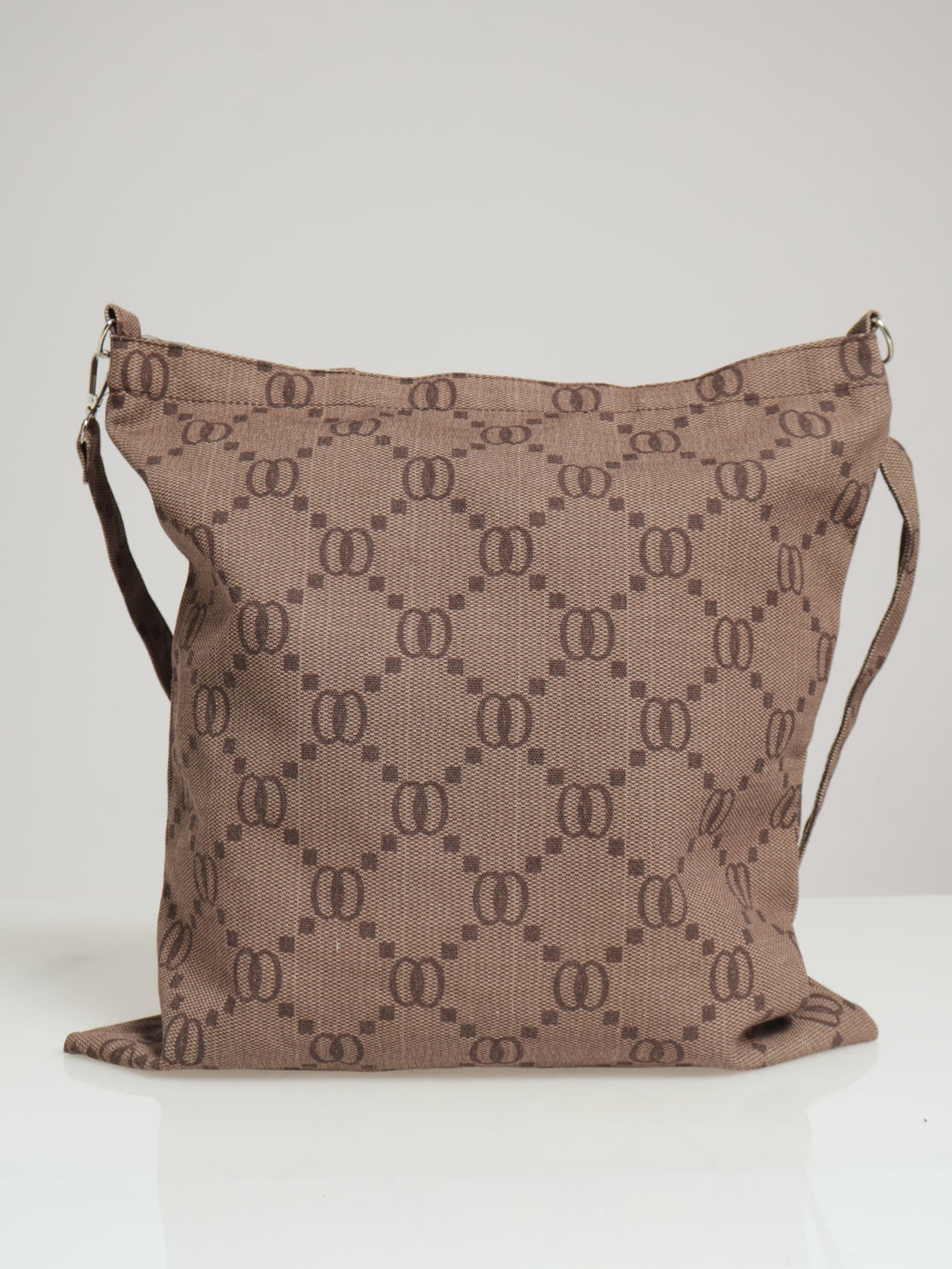 Monogram Canvas Shopper Bag - Brown - Image 3