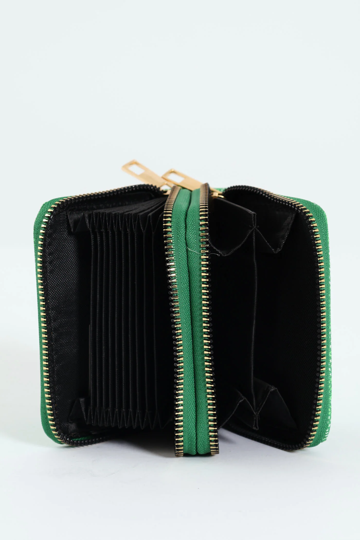 Monogram Double Zip Wallet - Green - Image 3