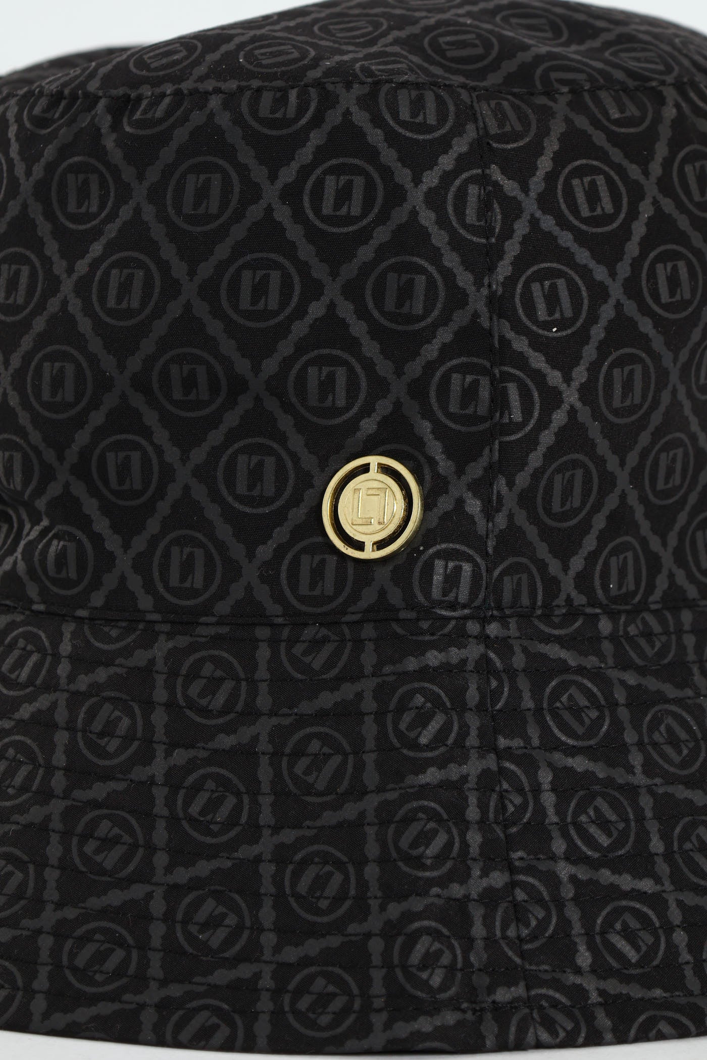 Monogram Metal Plaque Bucket Hat - Black - Image 2