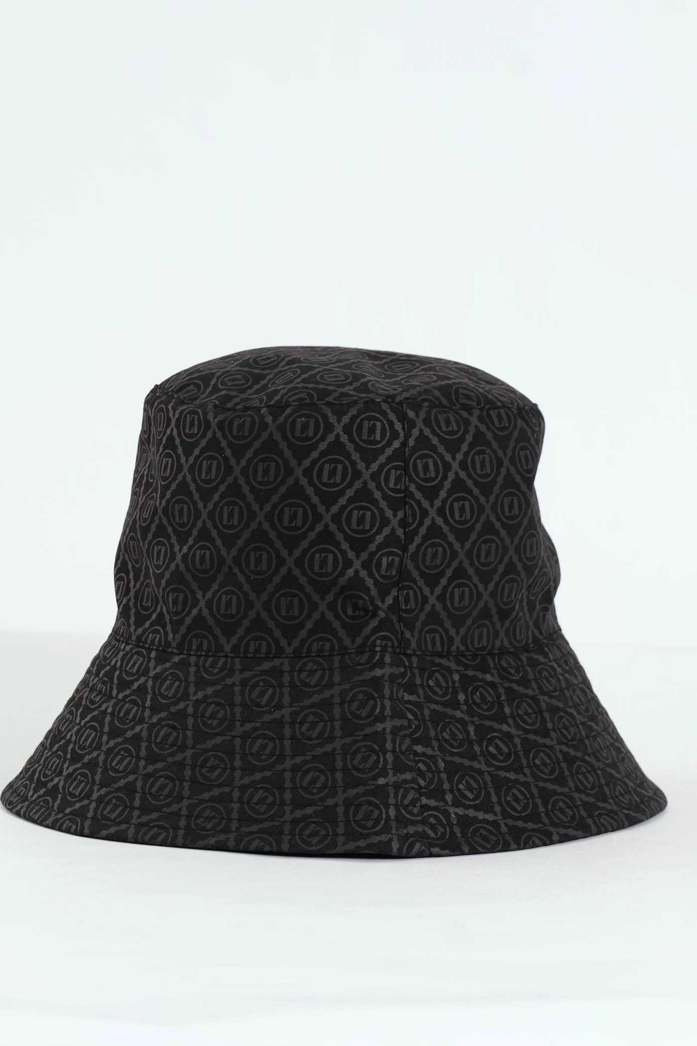 Monogram Metal Plaque Bucket Hat - Black - Image 3